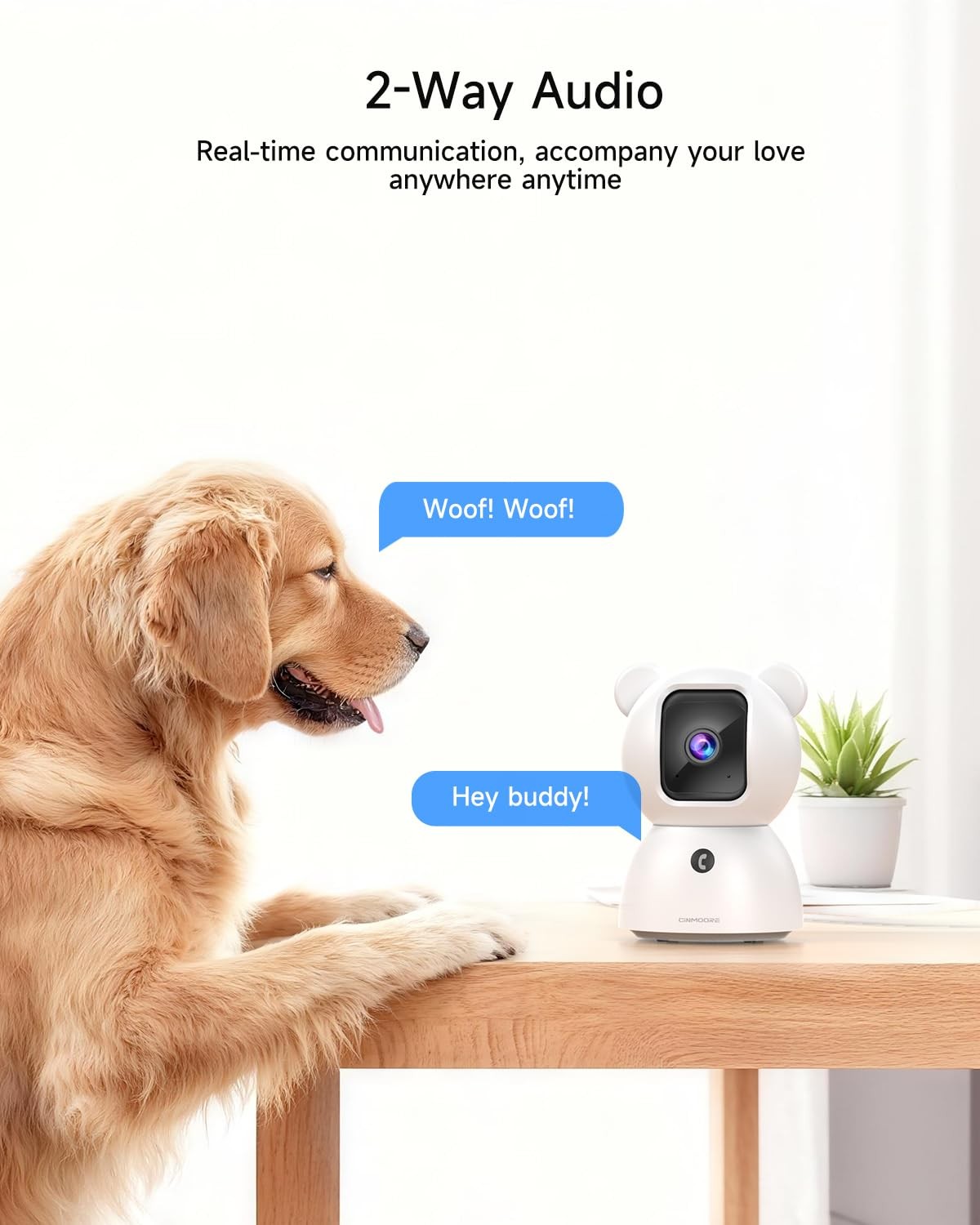 4 Pack 2.5K Cameras for Home Security, Non-Subscription AI White