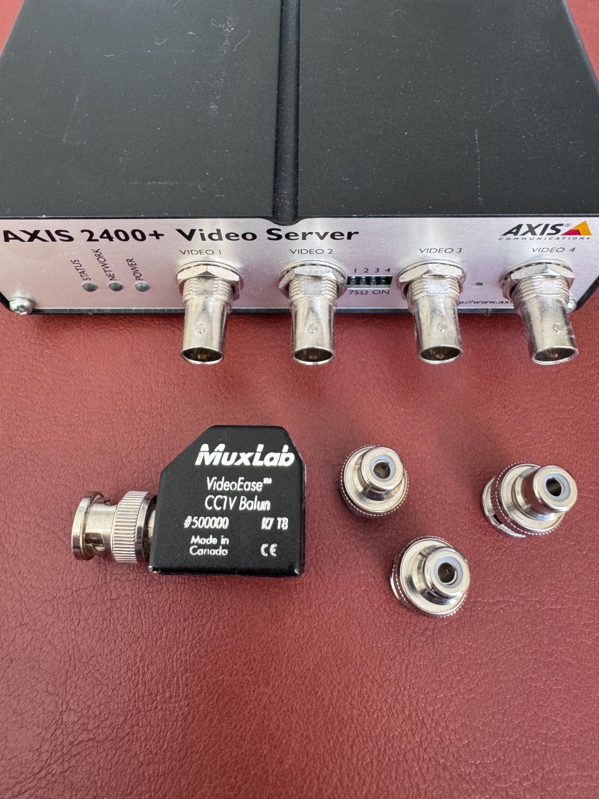 AXIS 2400+ Video Server 4-Channel Camera Network Encoder PN: 0175-001-01
