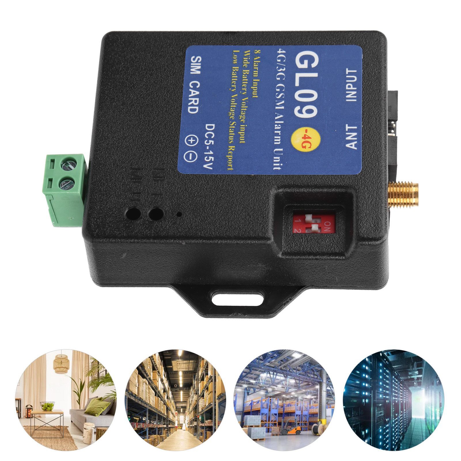 4G/3G/GSM Alarm Security System Alert Module 8‑Channel Input Low Consumption N
