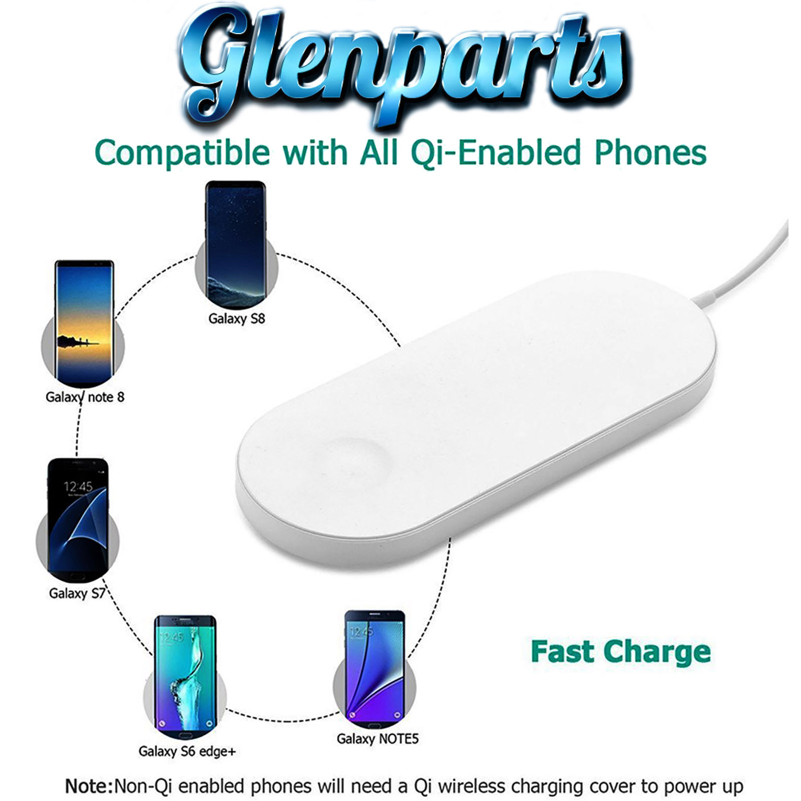 2 in 1 Wireless Phone Watch Charger Dock for iWatch Series 3/2 iPhone X/8/8 Plus