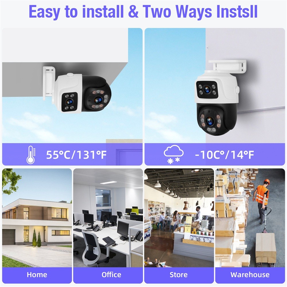 6MP 8 Channel PoE NVR Security Camera Kit Motion Alert Outdoor IP Surveillance
