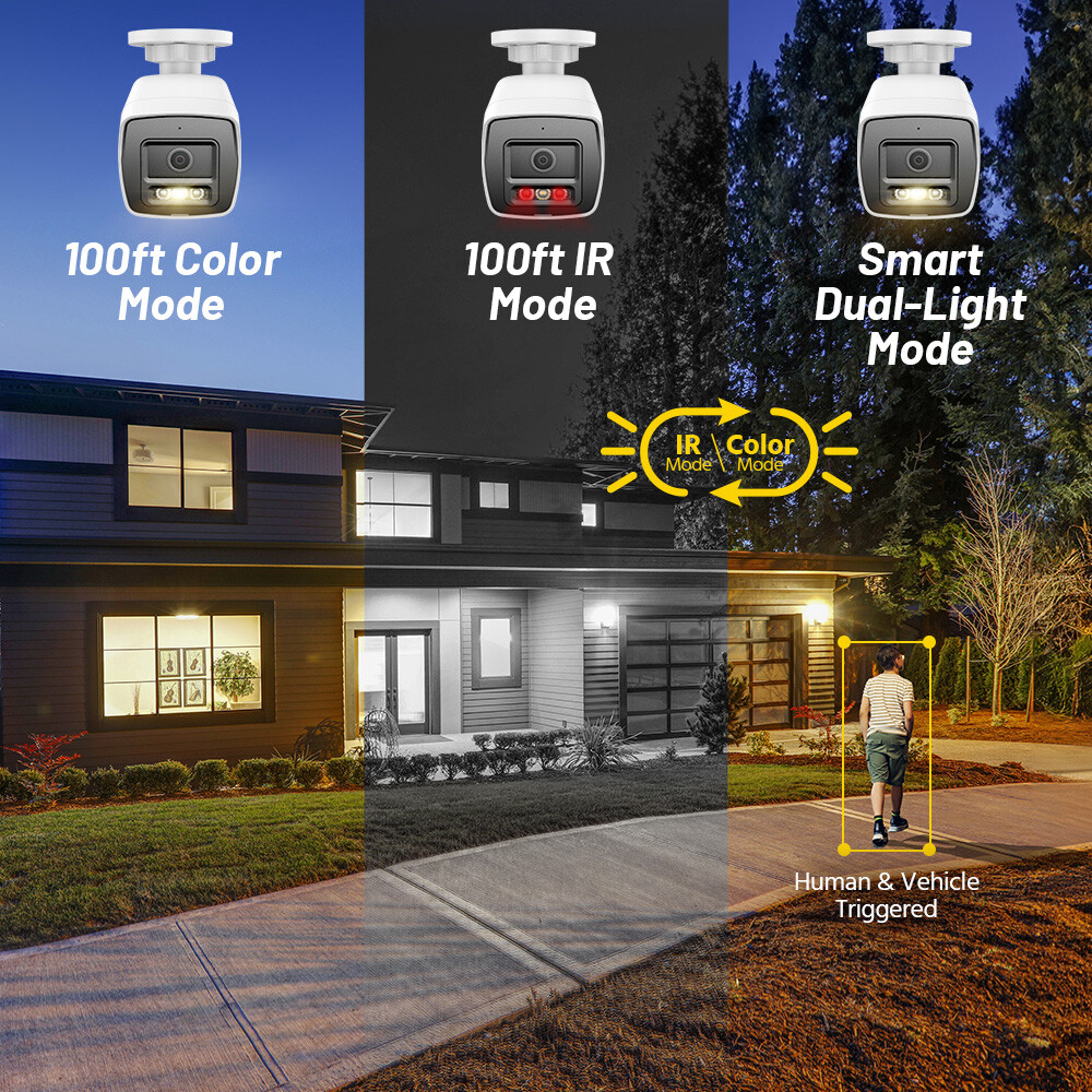 ANNKE 4K POE Security IP Camera Two Way Audio Outdoor Full Color Night Vision AI