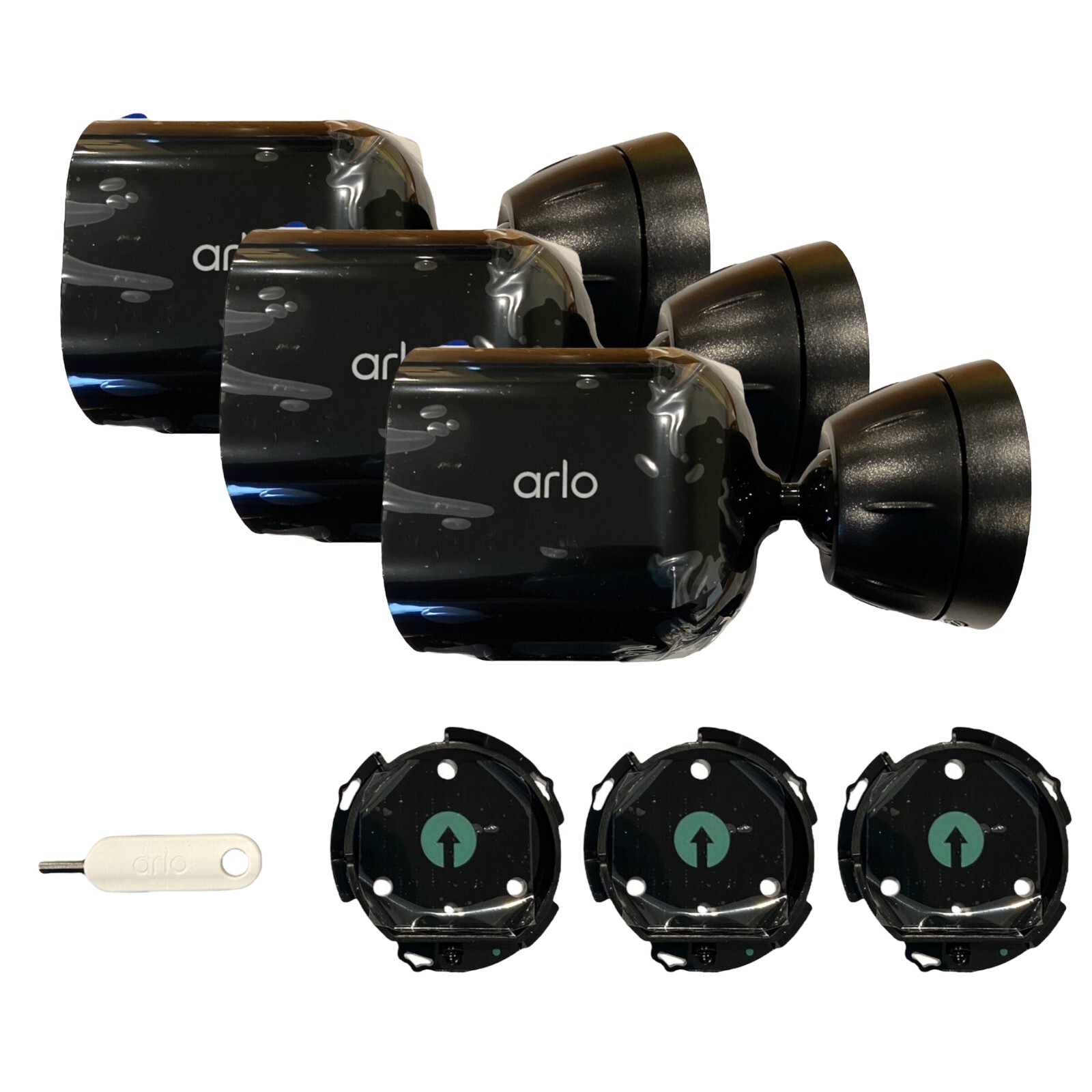 Arlo Pro 5S 2K Wireless 3 Camera Security System with Dual Band WiFi 2 way Audio