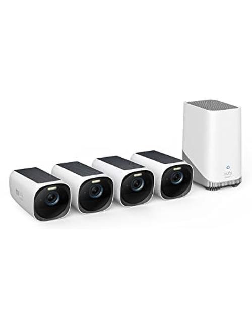 eufyCam S330 (eufyCam 3) Security Camera Outdoor Wireless, 4K with 4-Cam Kit