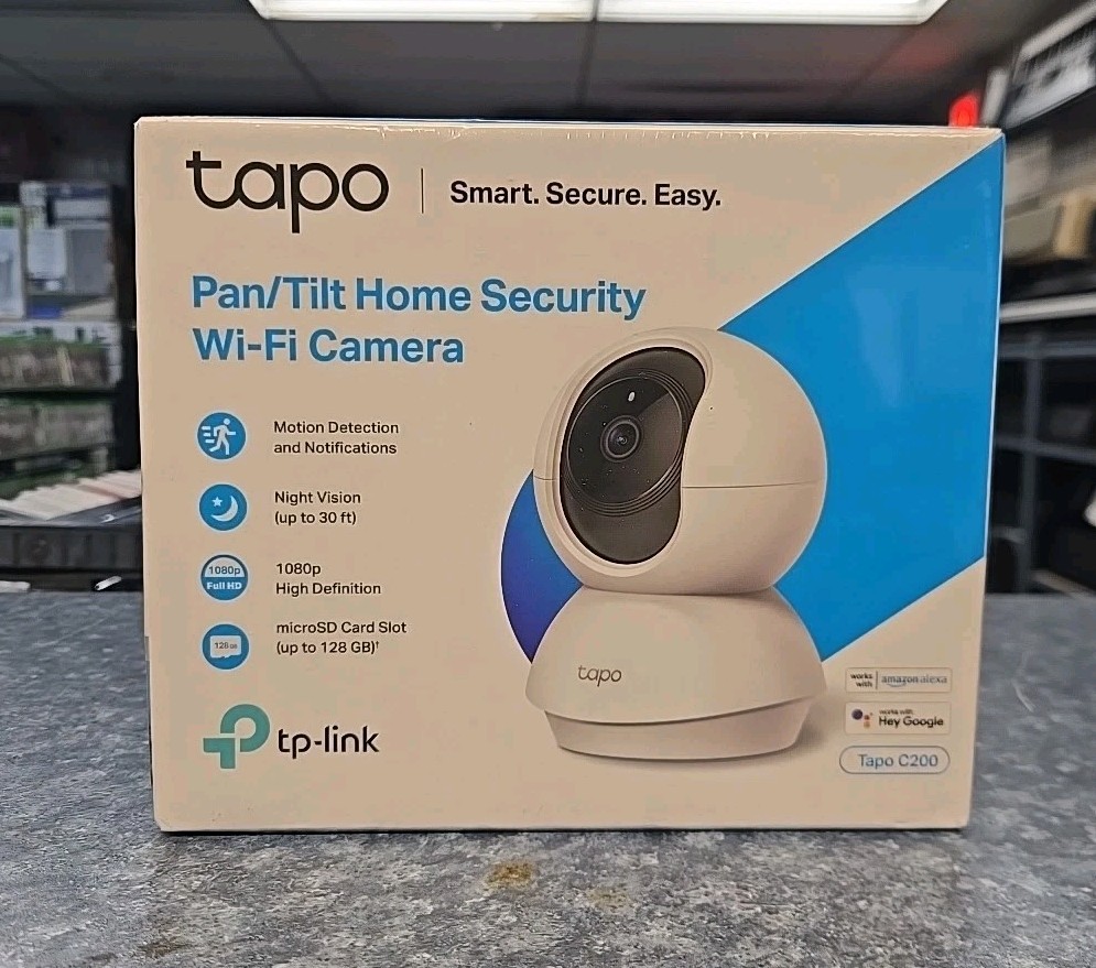 NEW Tp-link 1080p H.264 Pan Tilt Home Security Wi-fi Camera Tapo C200 tapoc200
