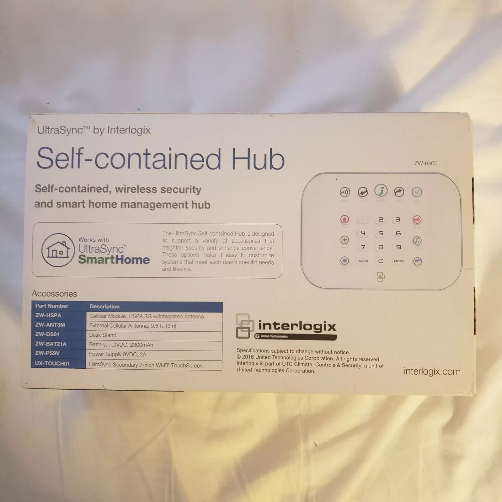ULTRASYNC ZW-6400 Self-Contained Hub – NEW – by INTERLOGIX.
