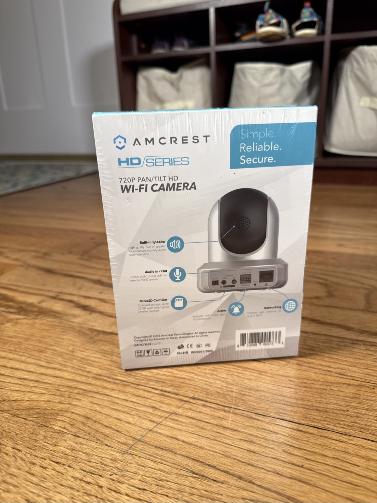 NEW Amcrest Indoor Wireless HD 720p IP Camera IPM-721S Silver Tilt Pan SEALED