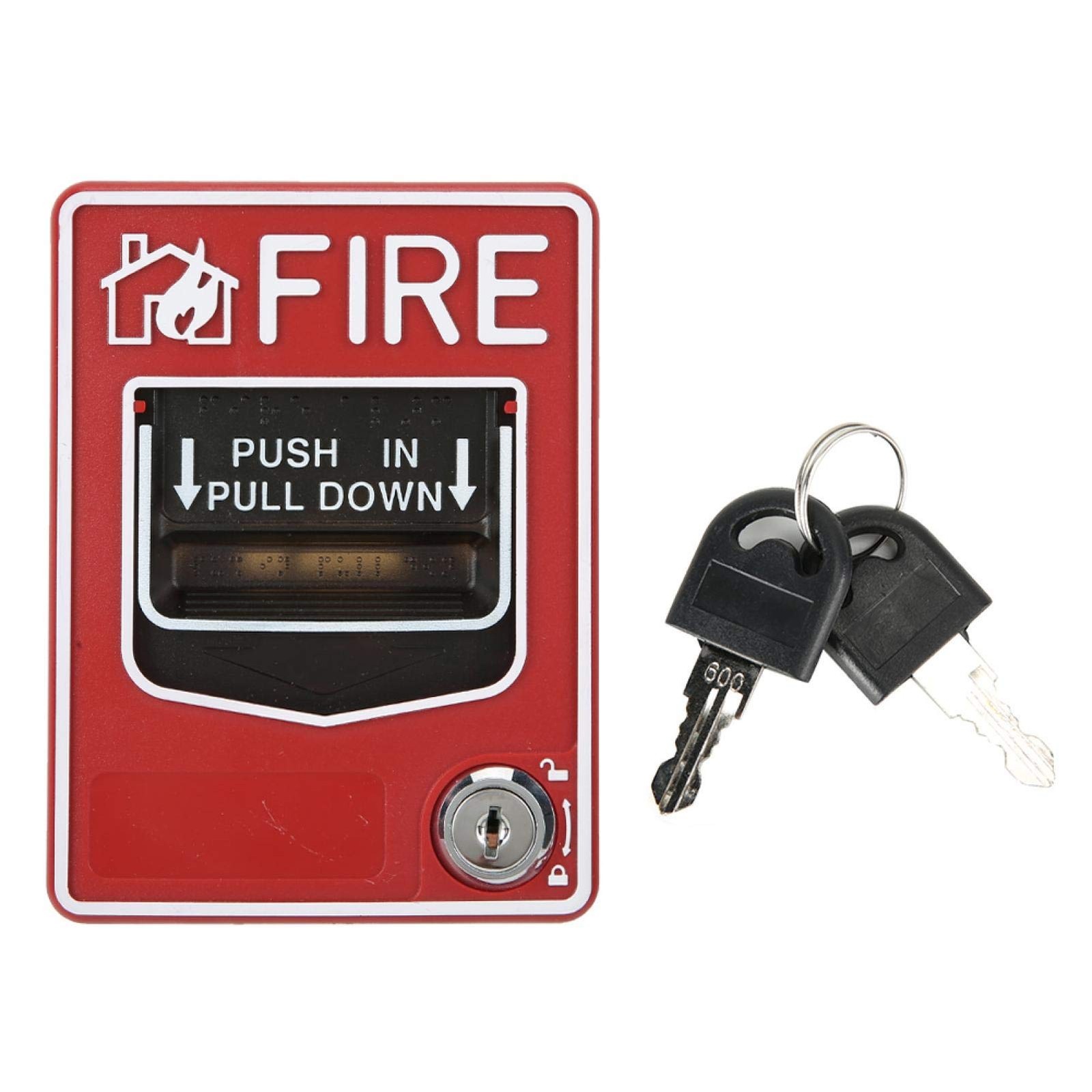 Fire Lite Alarms, Dual Action Manual Pull Station Fire Alarm Horn Siren Alarm…