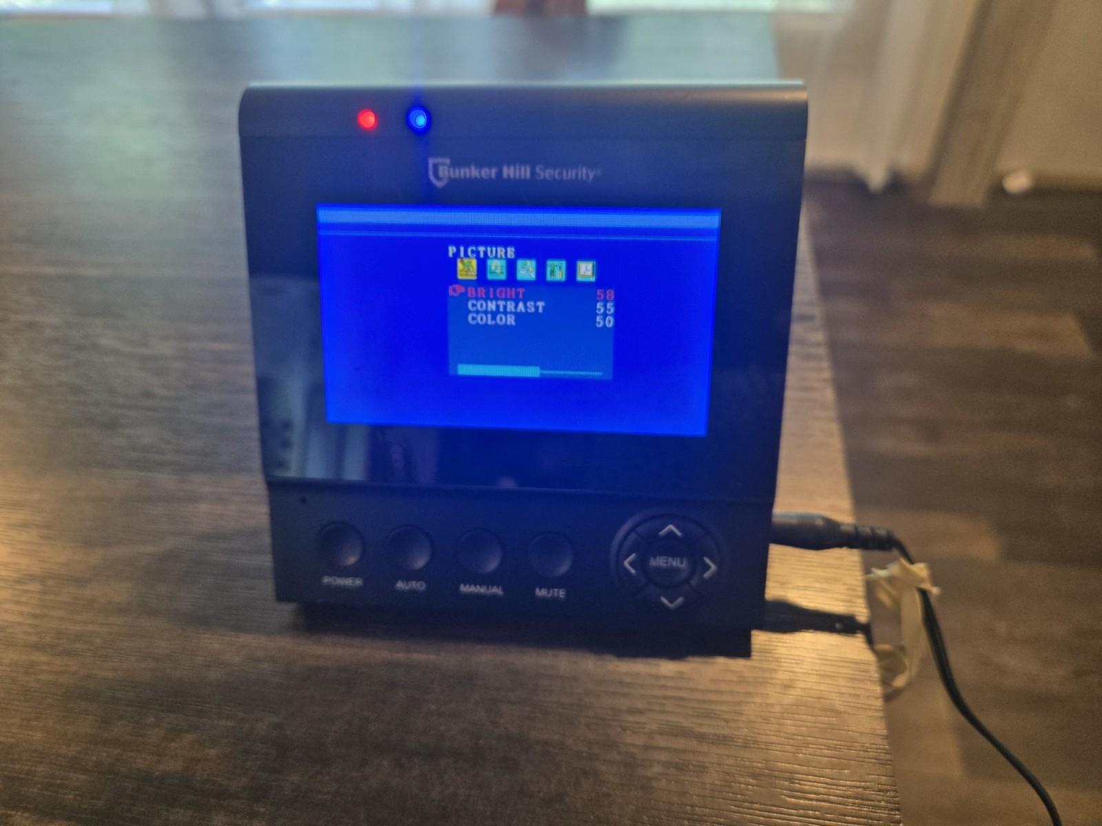 Bunker Hill Security Color Security Monitor Only Model 60565 With Power Cable