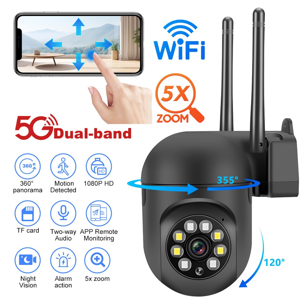 4-Pack Wireless 5G WiFi Security Camera System Smart Outdoor Night Vision 1080P