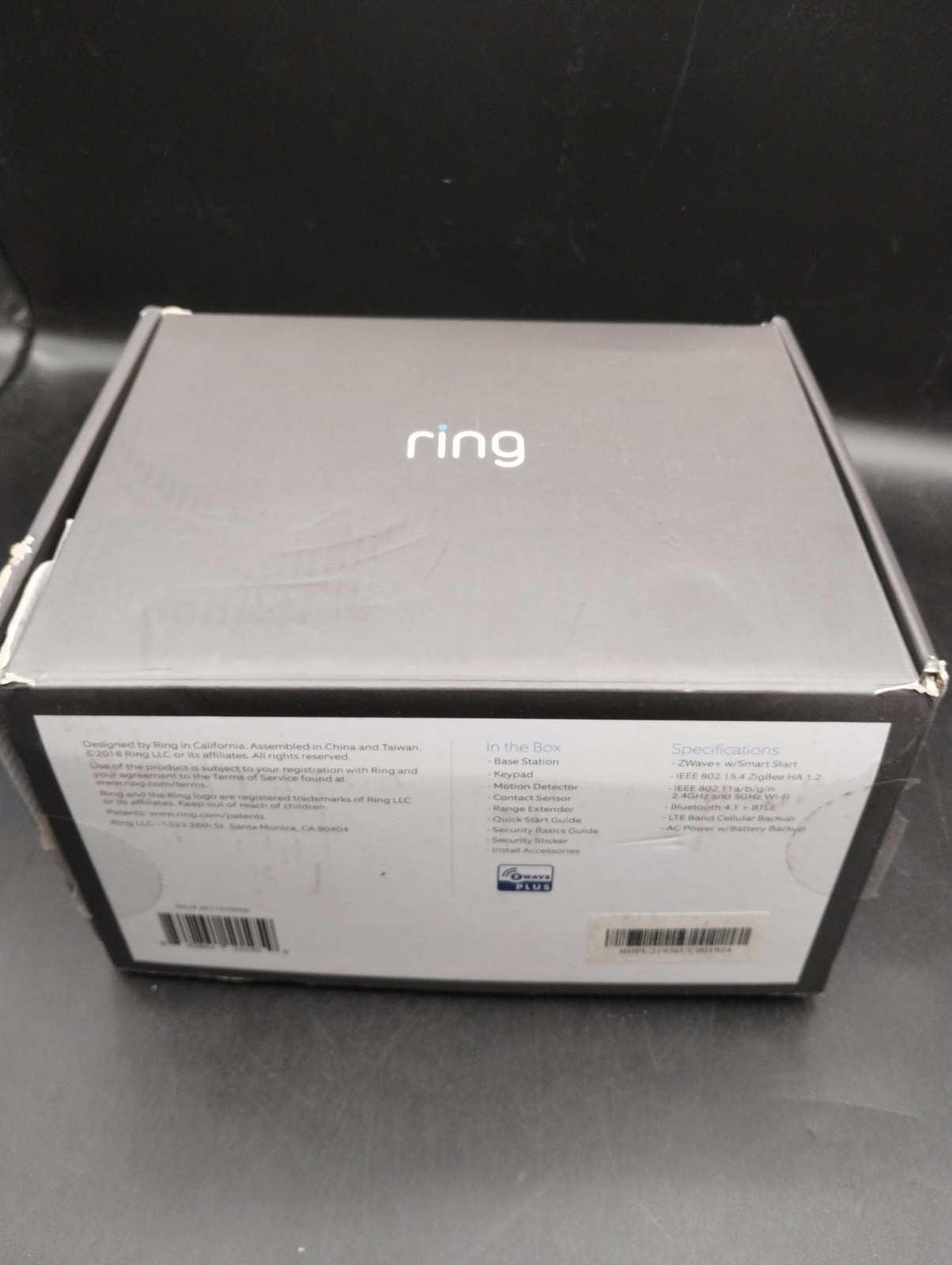 Ring Alarm Base Station Home Security Kit Hub, Cables, Power Supply & Keypad