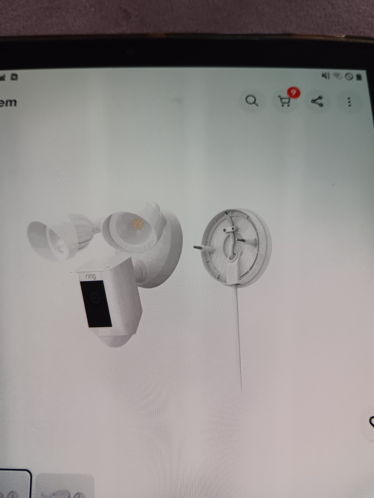 New Ring Plug-In Mount for Floodlight Cams – White