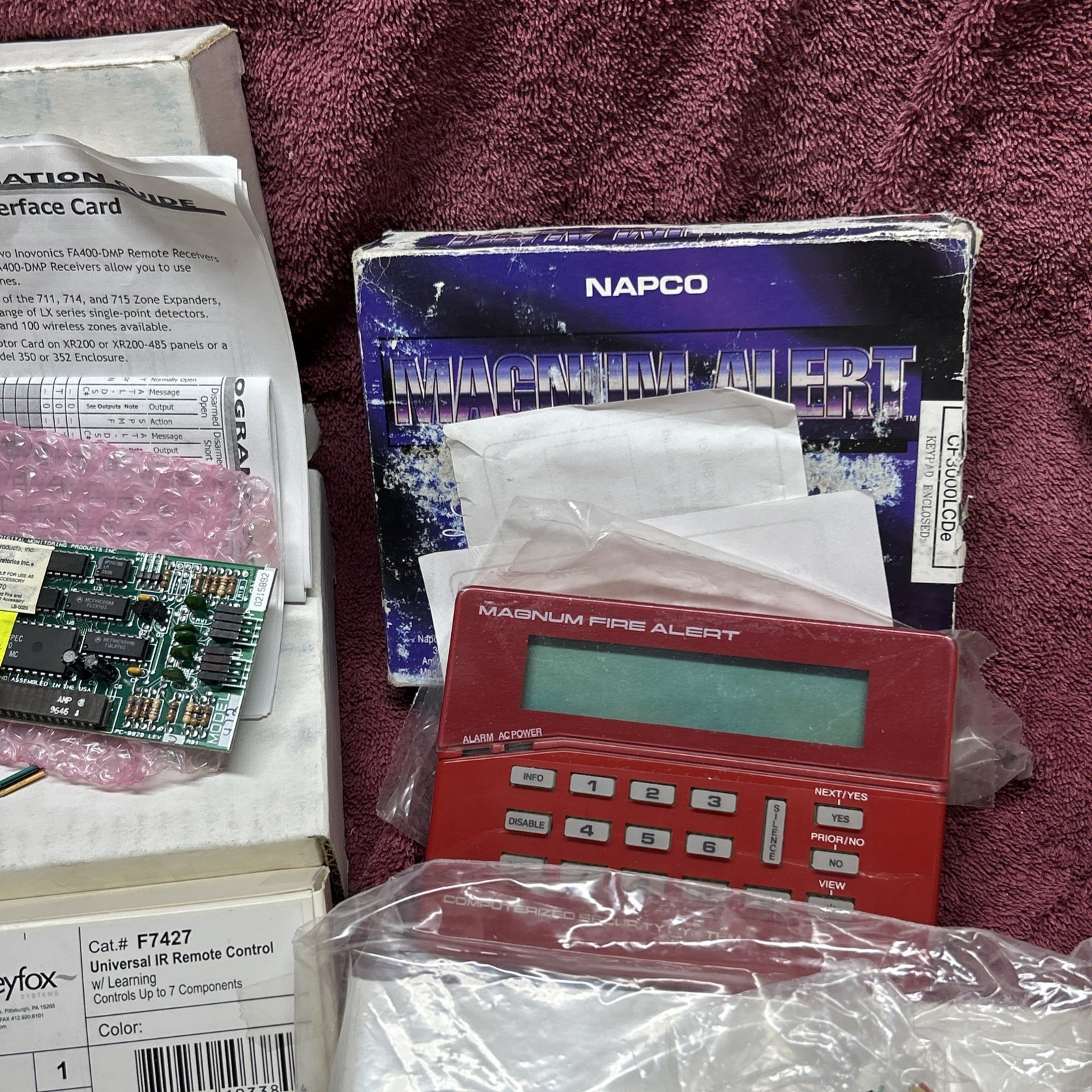Lot Of Security Alarm Equipment. Napco, Greyfox,DMP, BGE, Magnum Alert