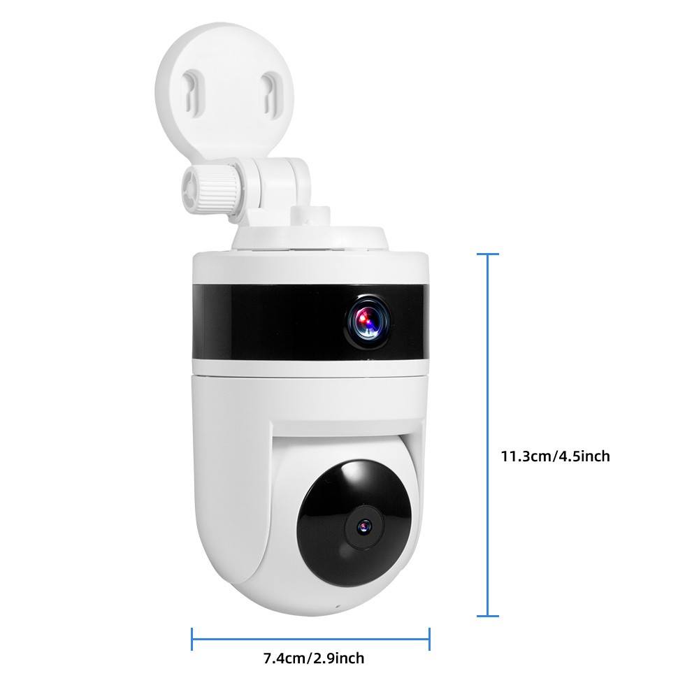 Home & Office 6MP 360° Camera WiFi Bluetooth Indoor Surveillance Night Vision
