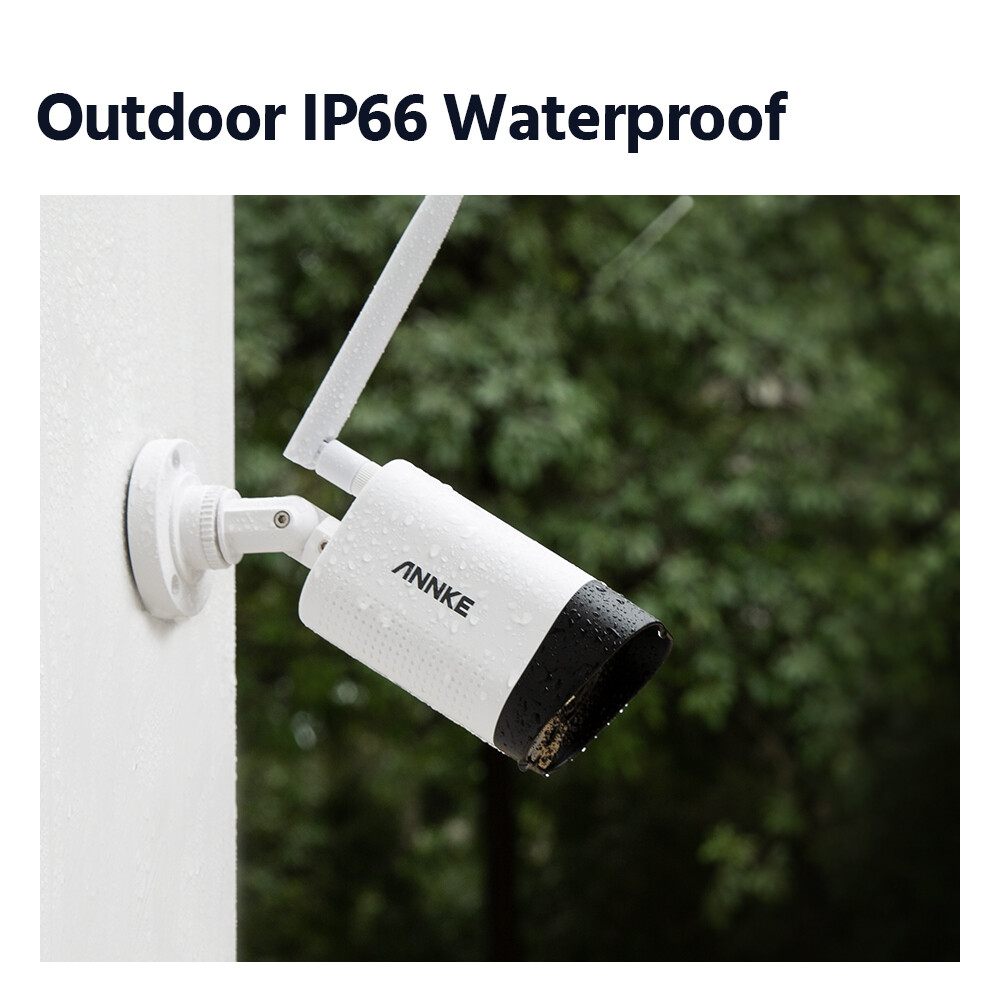 ANNKE 2x 3MP Wireless Outdoor Security IP Camera WIFI Audio Recording for N48WHR