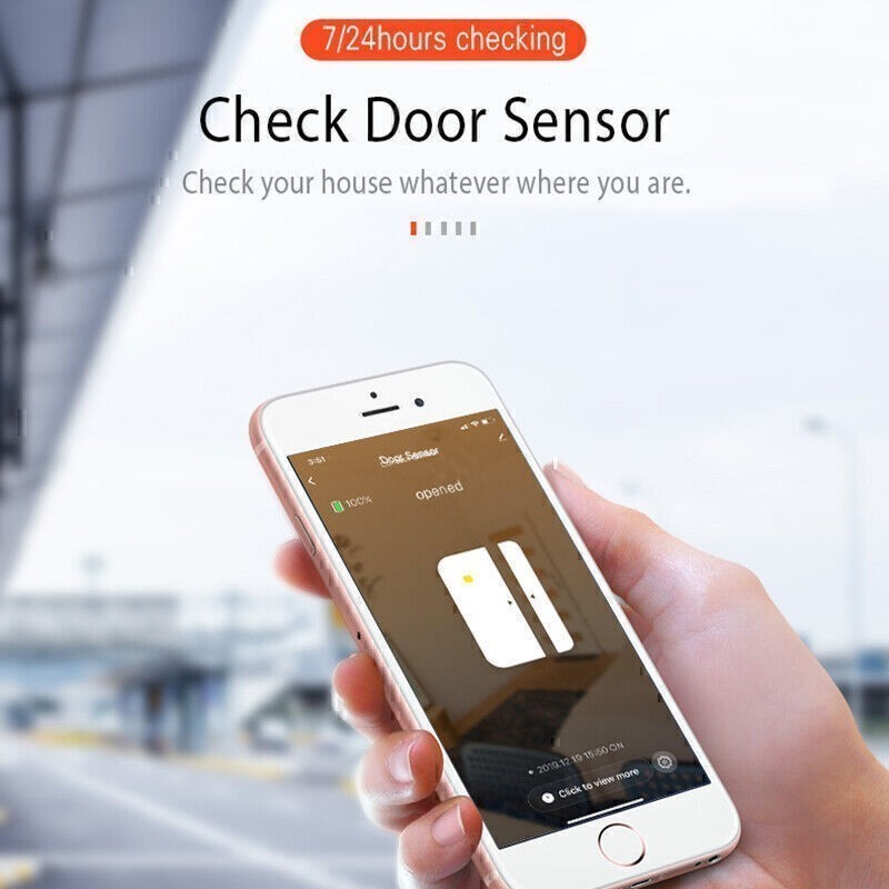 Tuya Smart WiFi Door Window Sensor Door Open/Closed Detector for Amazon Alexa