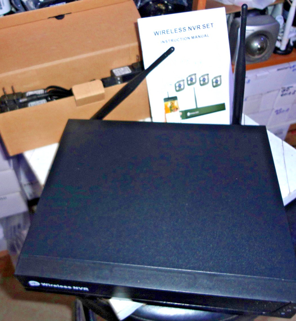 Anssipo 8 Channel / 4K Wireless NVR System w/ 4 Cameras & Installed 1TB HDD