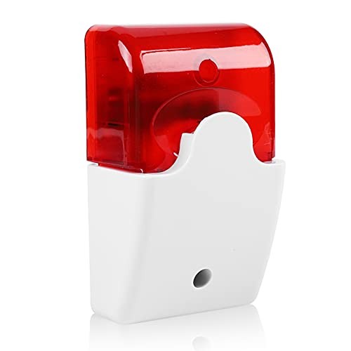 Wired Flashing Light Strobe Siren Dc 12v Sound Alarm Red Light Sound Siren Home
