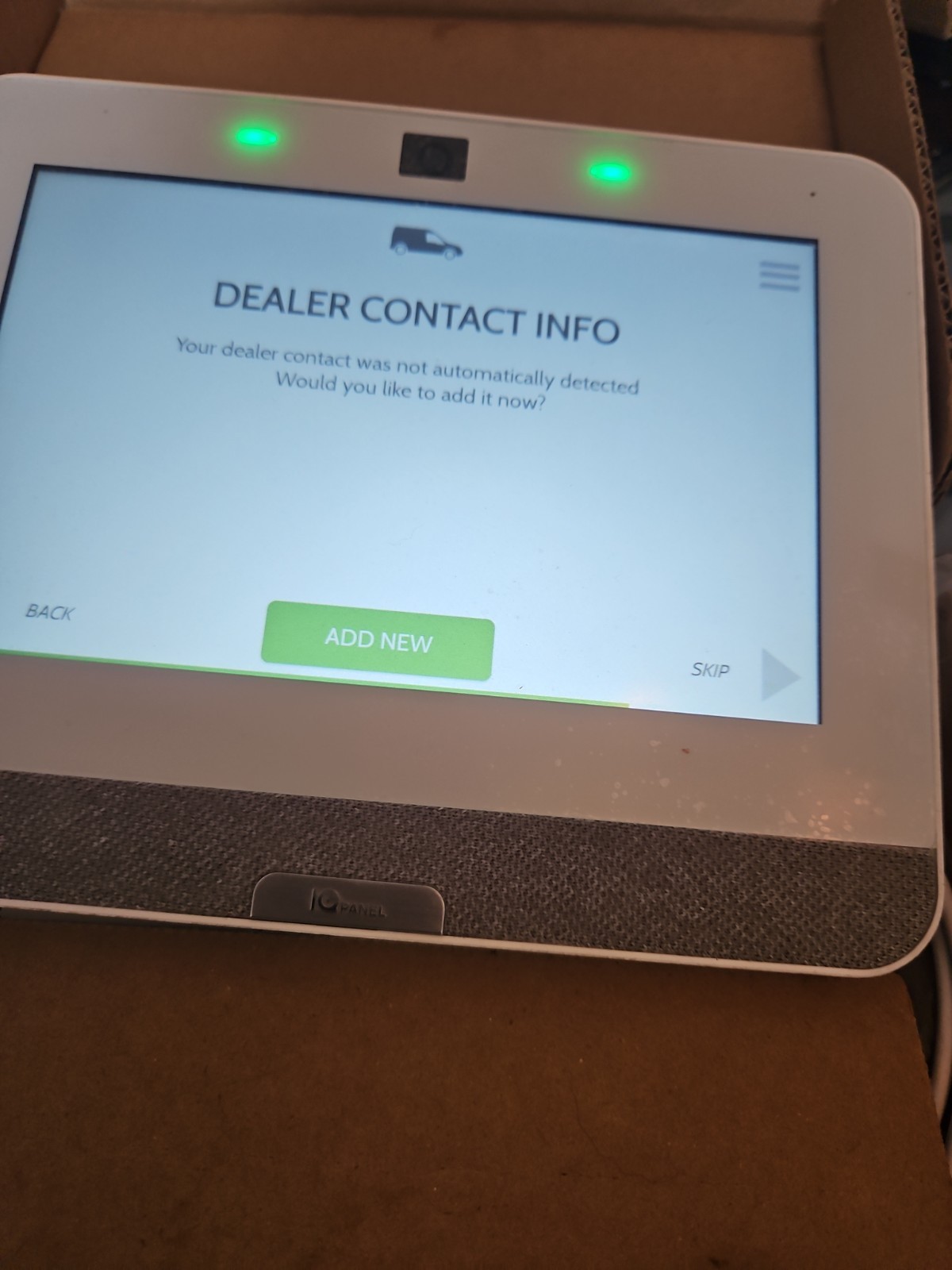 Qolsys IQ Panel 4 IQP4001 Verizon LTE Alarm.com Ready IMEI Clear Battery Tested