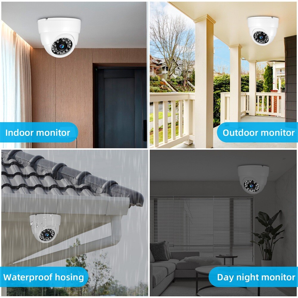 KERUI 5MP TVI Outdoor Indoor 21 IR Leds Day Night CCTV Security Camera BNC Cable
