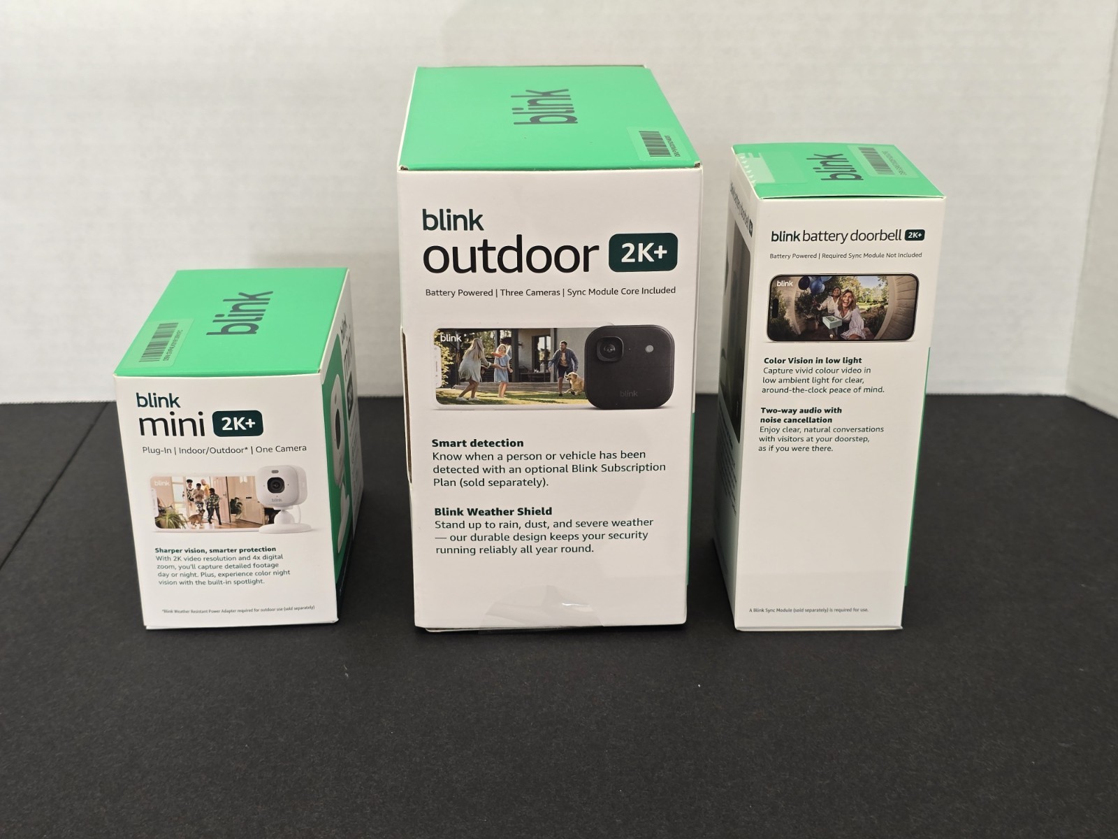 NEW Blink 2K Whole Home Bundle, 3 Outdoor, 1 Indoor And 1 Doorbell Cameras