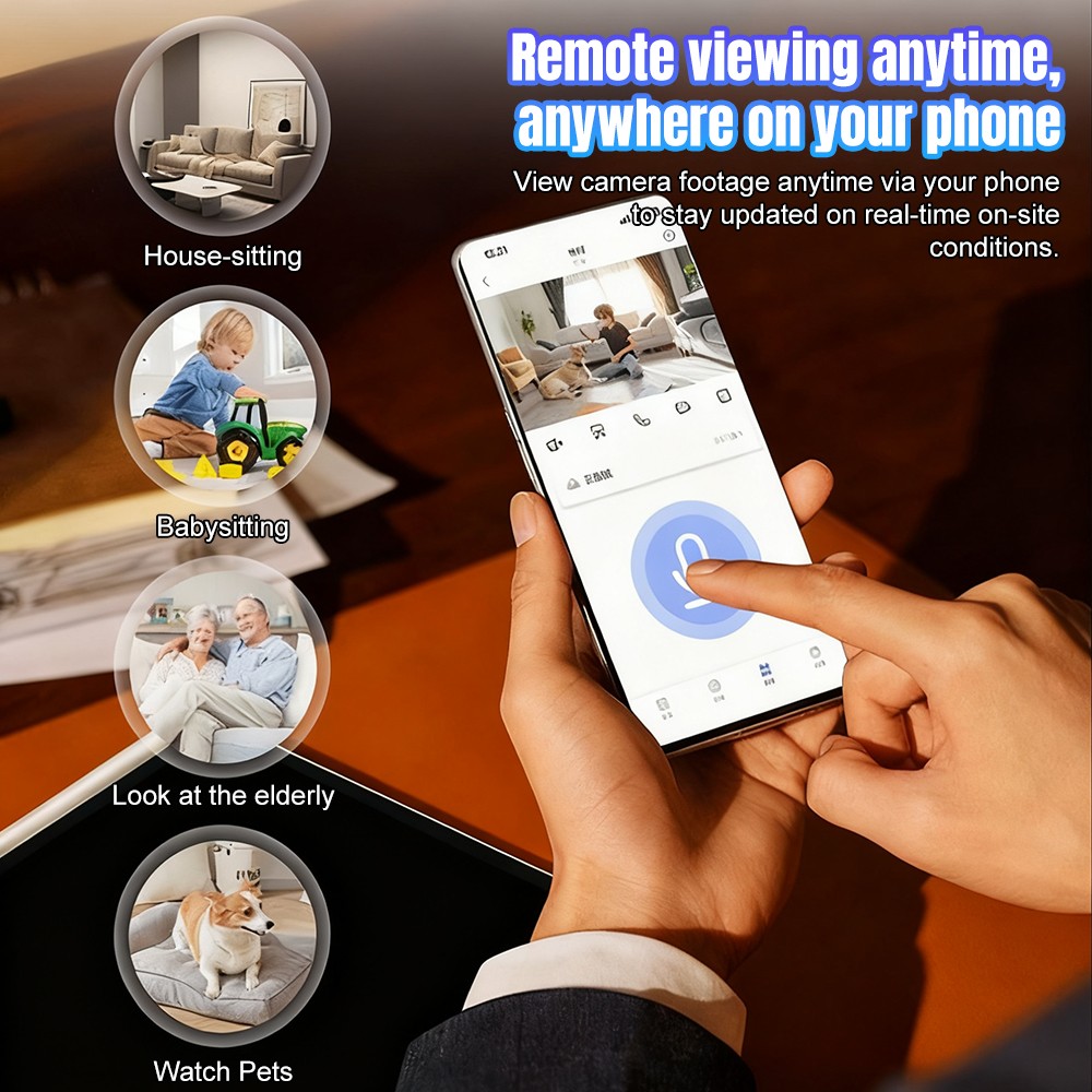 1080P HD Wireless Security Camera Indoor Home CCTV Baby Dog Pet WIFI Monitor