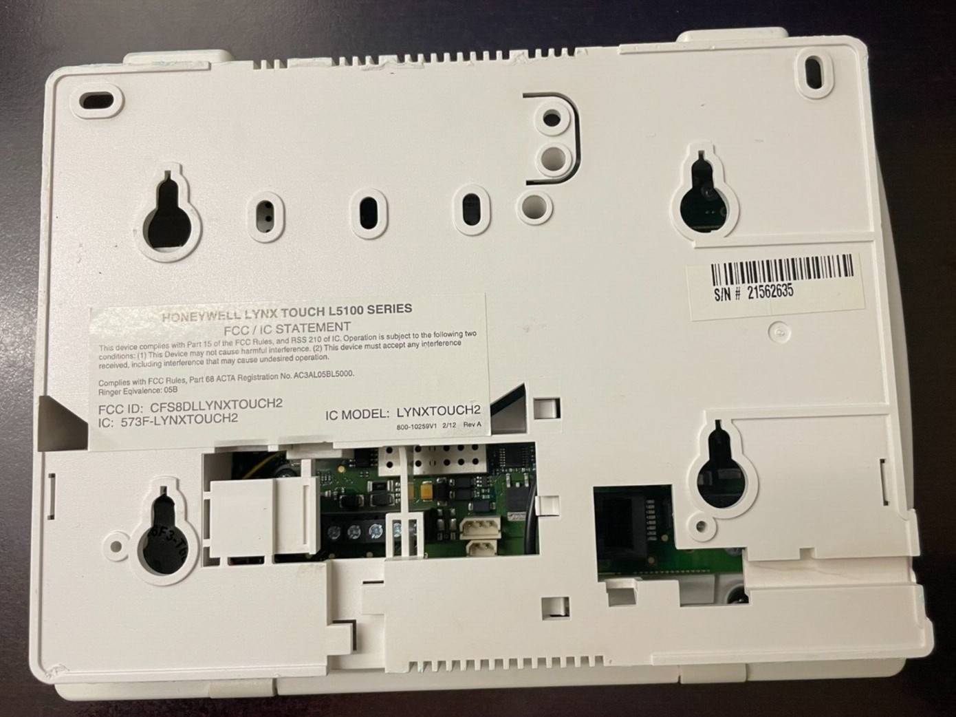 Honeywell Lynxtouch 2 Intrusion and Communication Security System (NO BATTERY)