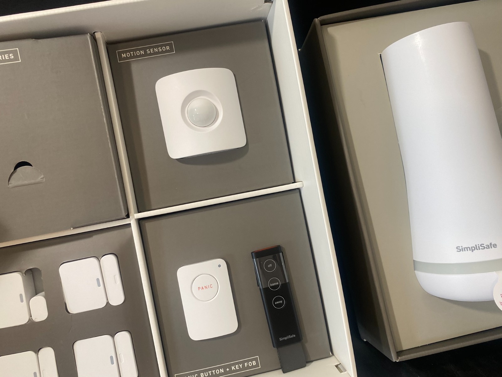 Simplisafe Home Security System white camera sensor keypad receiver etc
