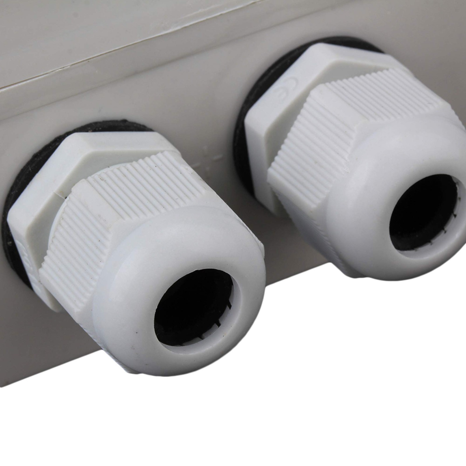 RDEXP White Gray Plastic Waterproof 6 Position 3.74×2.55×2.16″, white