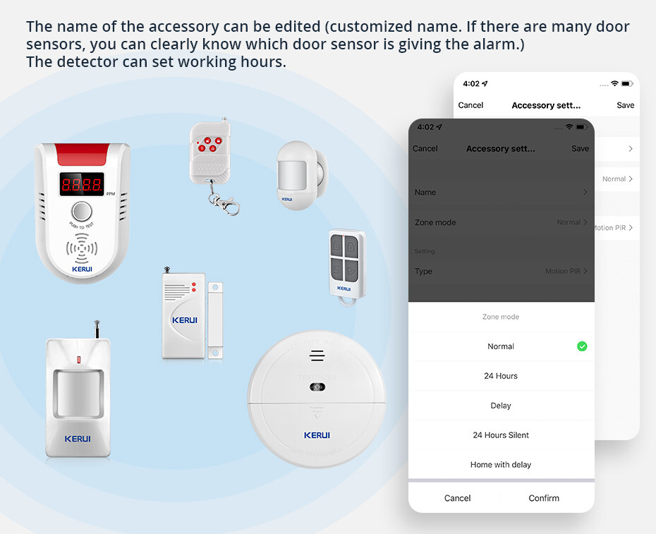 Tuya APP WIFI Wireless Security Alarm System Home Burglar Motion Detector Kit