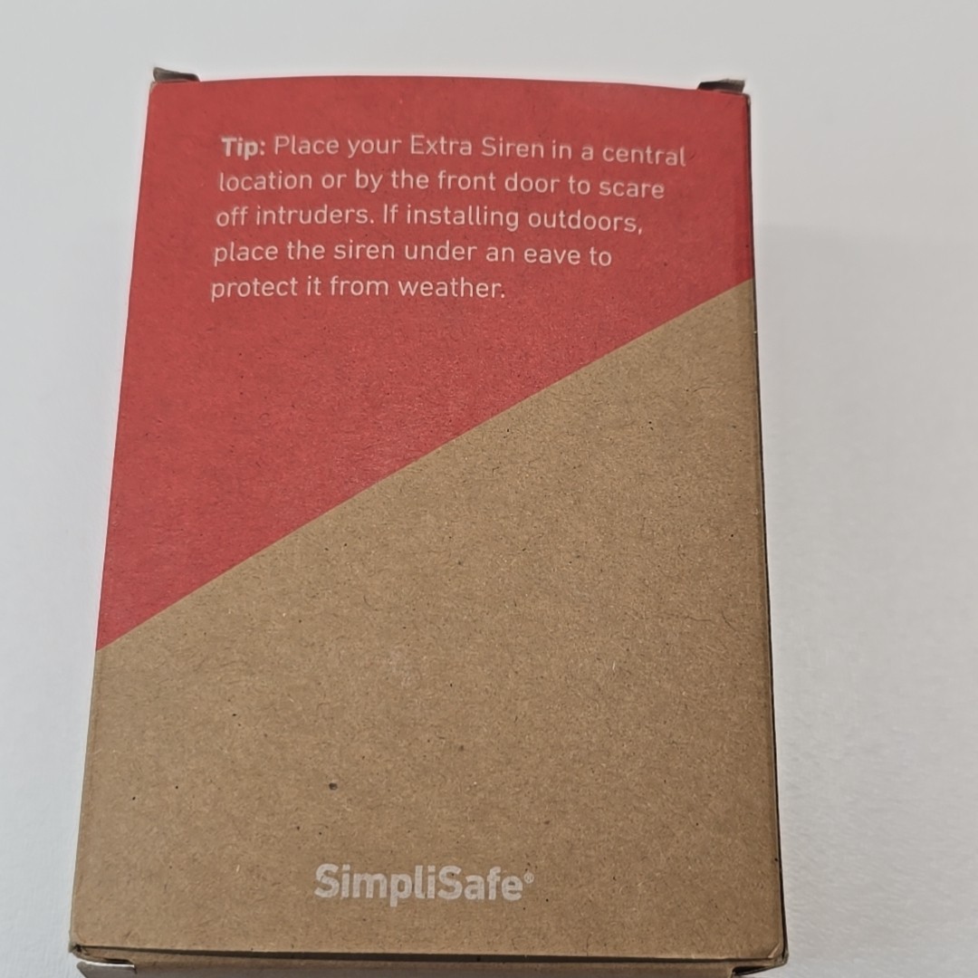 SimpliSafe Extra Siren 105dB ( WS3 ) – Indoor / Outdoor Ships Free Tested