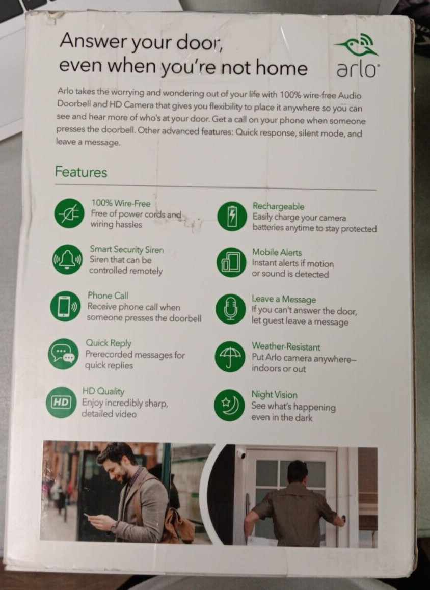 Arlo Smart Home Pro HD Camera Plus Audio Doorbell and Chime System
