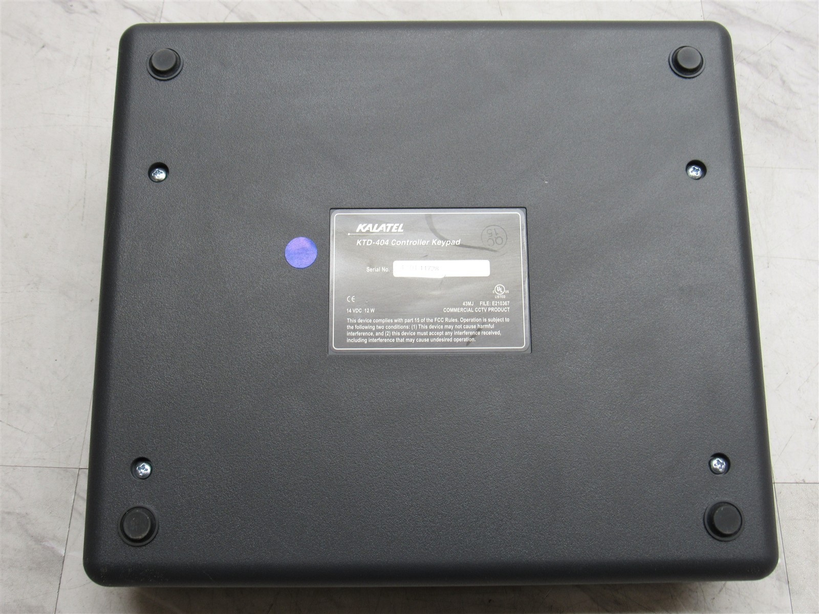 KALATEL KTD-404 SECURITY REMOTE CONTROL Keyboard