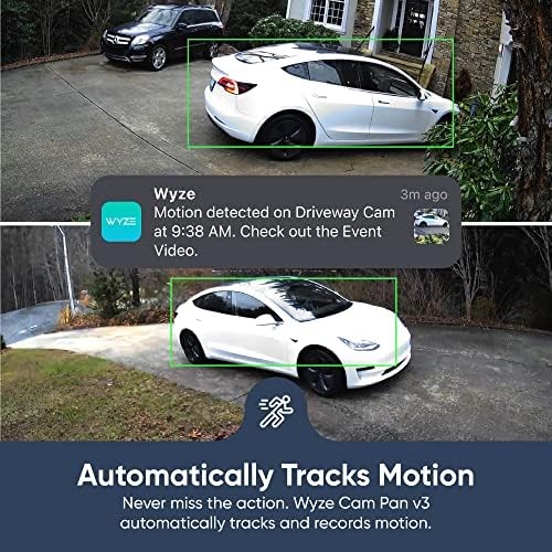 WYZE Cam Pan v3 Indoor/Outdoor IP65-Rated 1080p Pan/Tilt/Zoom Wi-Fi Smart Hom…