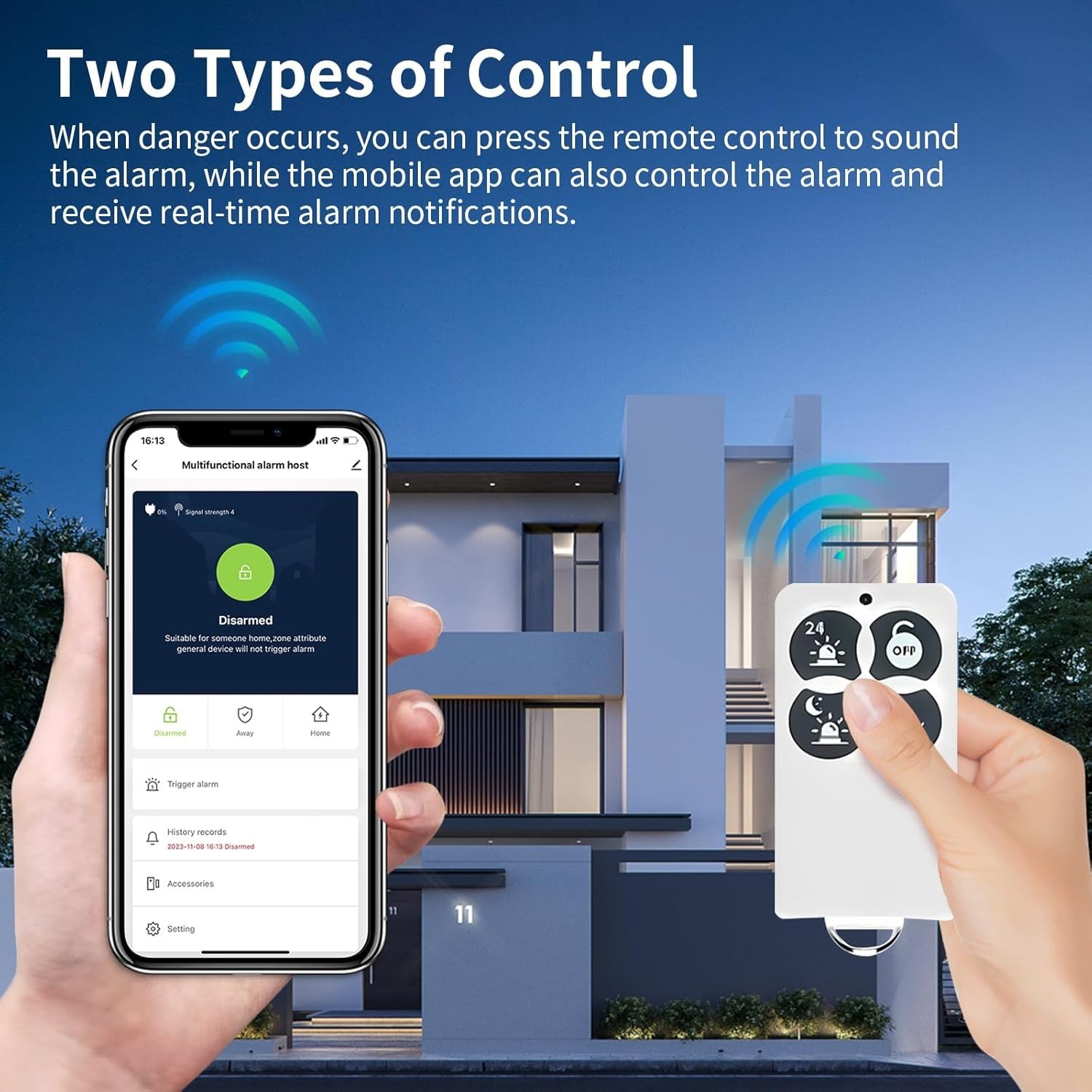 eMylo WiFi Smart Alarm Kit, Home Security Alarm System, 4 Pieces