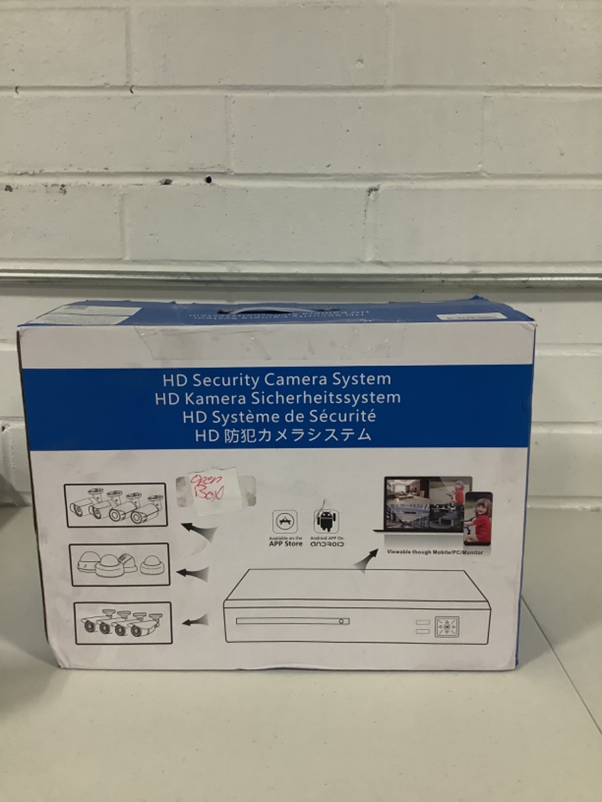 Hd Security Camera System With Four Cameras (open box)