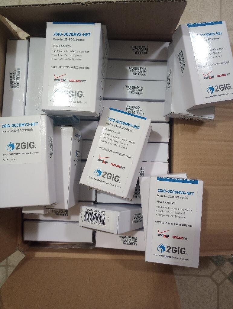 2Gig 2GIG-GCCDMVX-NET SecureNet Verizon CDMA …Lot Of 40