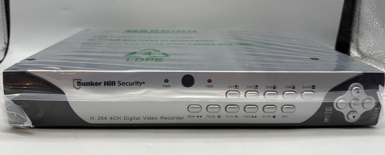 Bunker Hill 68332 Security System 500GB HD DVR 3 Cameras 4 Channel