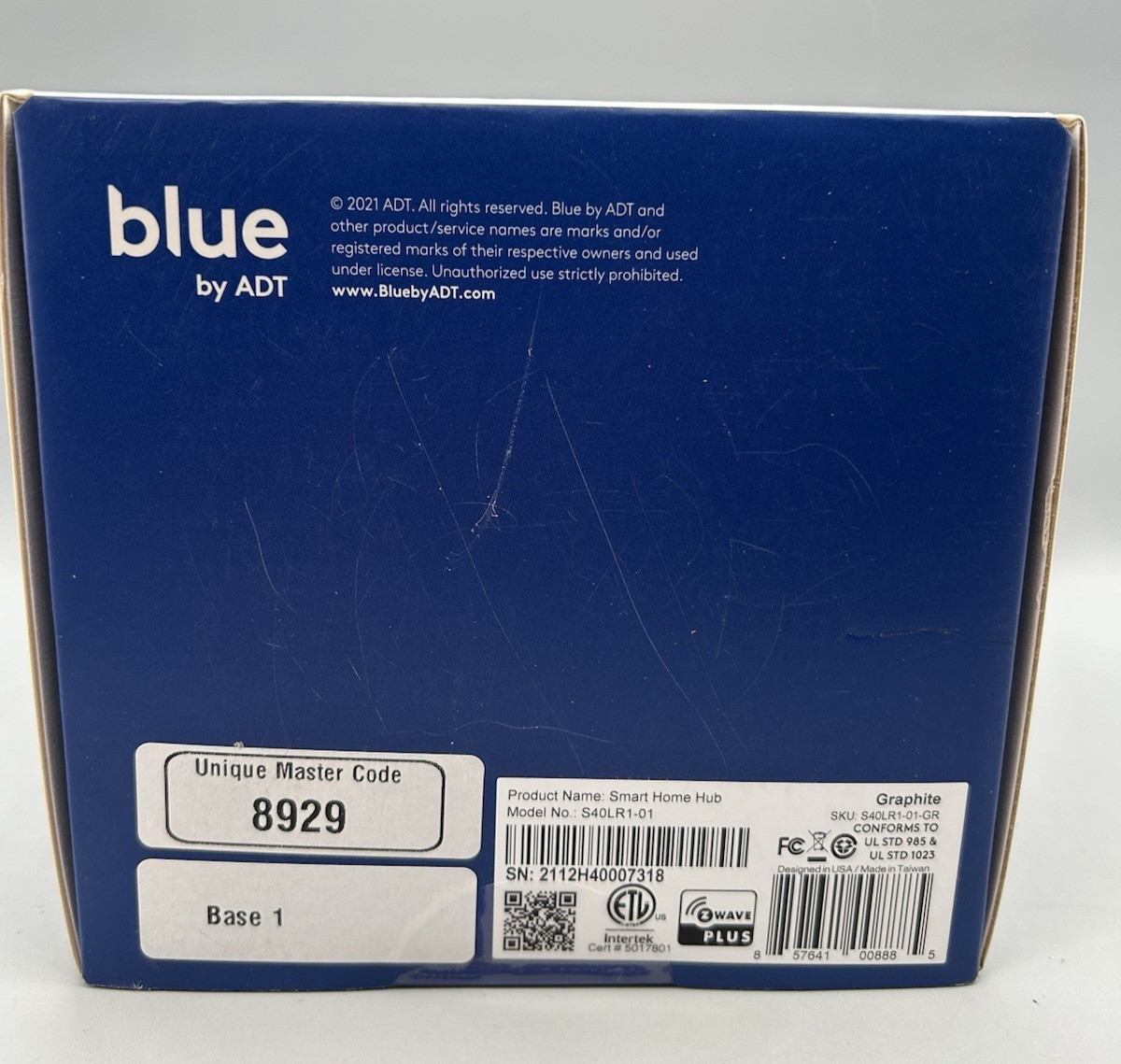 ADT Blue Smart Home Hub S40LR1-01 – Graphite – Sealed