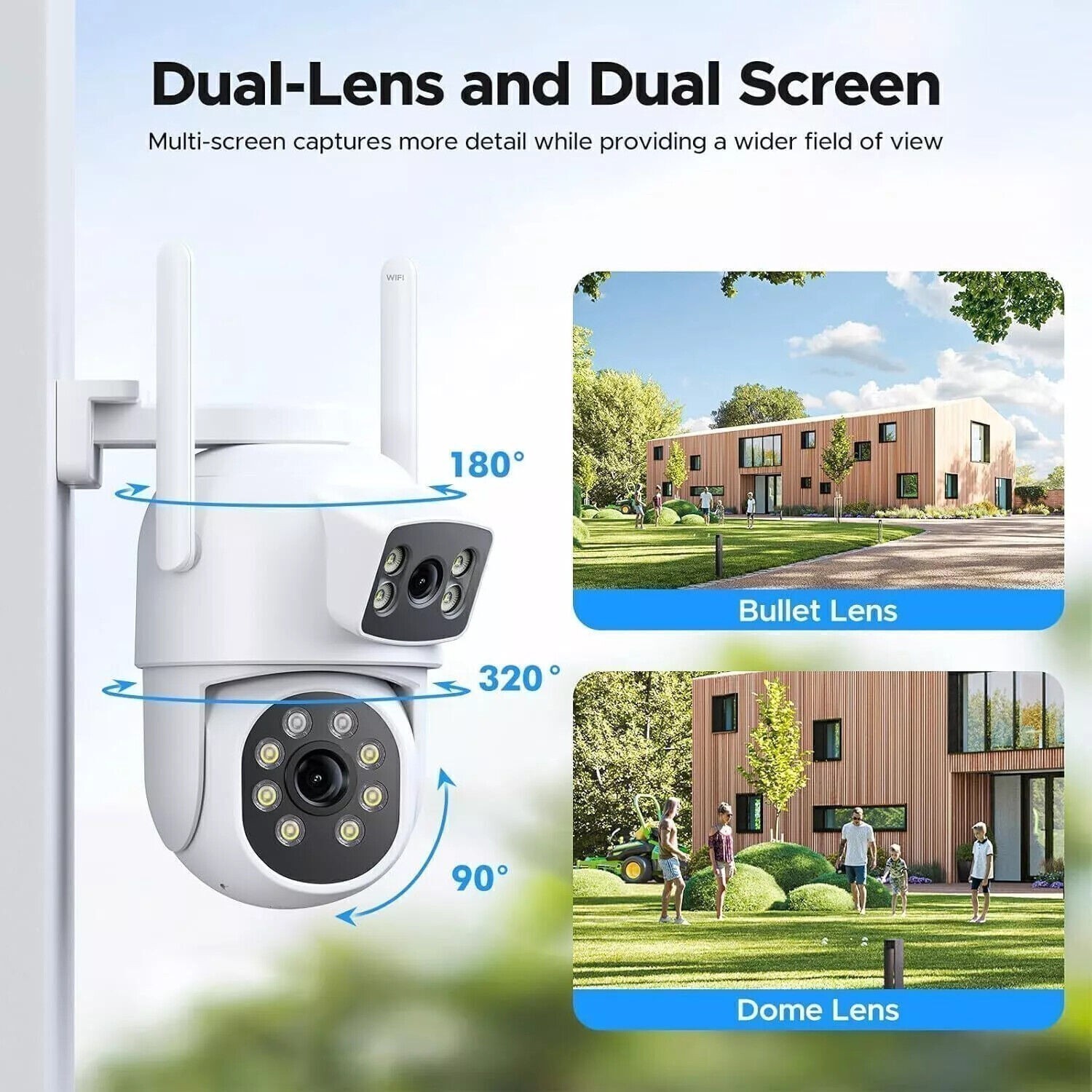 Wireless Security Camera System Outdoor 24/7 Surveillance Motion Alert 10CH NVR