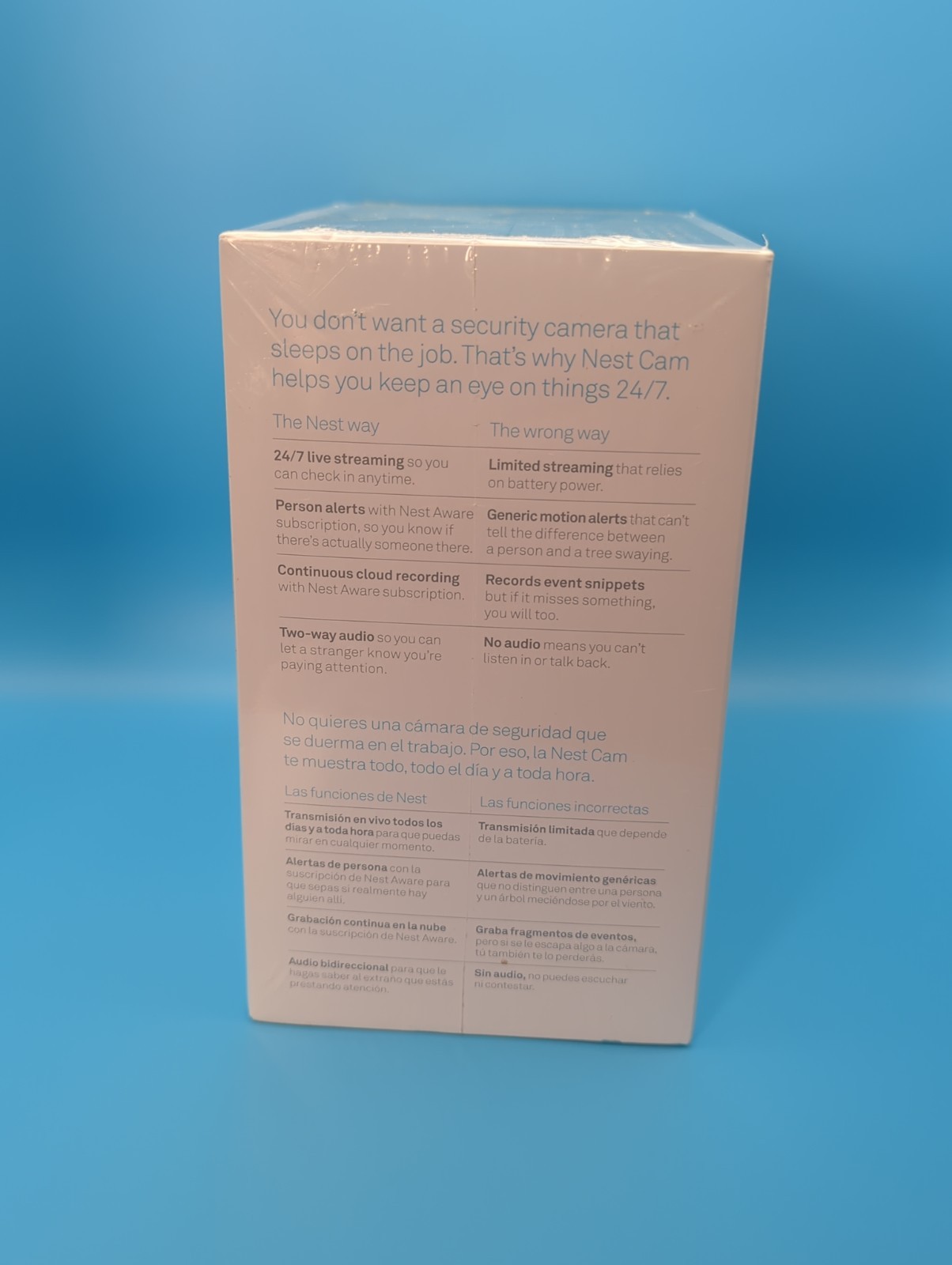 Google Nest Cam 1st Generation NC1102ES A0005 Indoor NEW-SEALED In Box