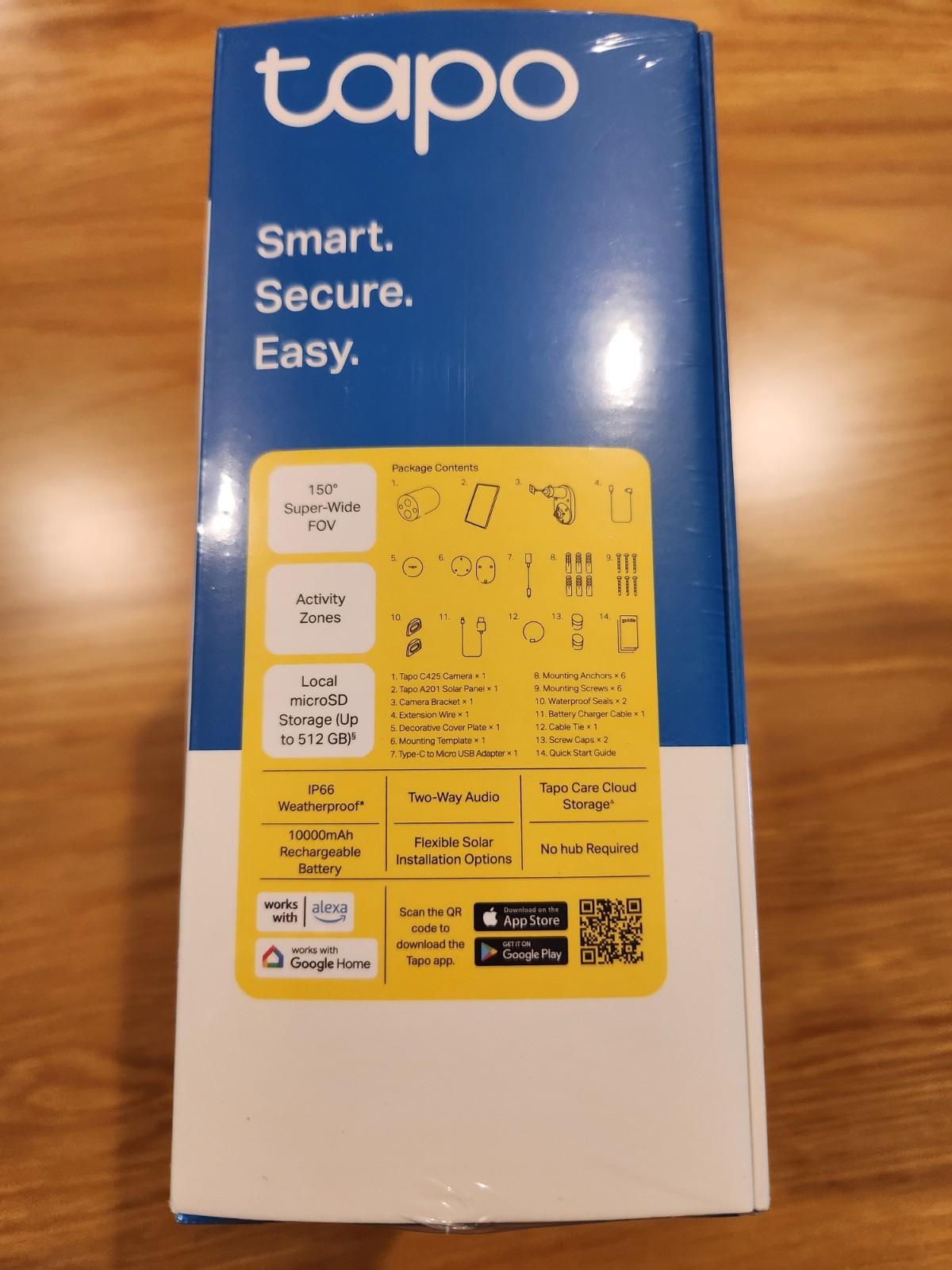 TP-LINK Tapo C425 Kit Solar-Powered Security Camera Kit 2K QHD – BRAND NEW
