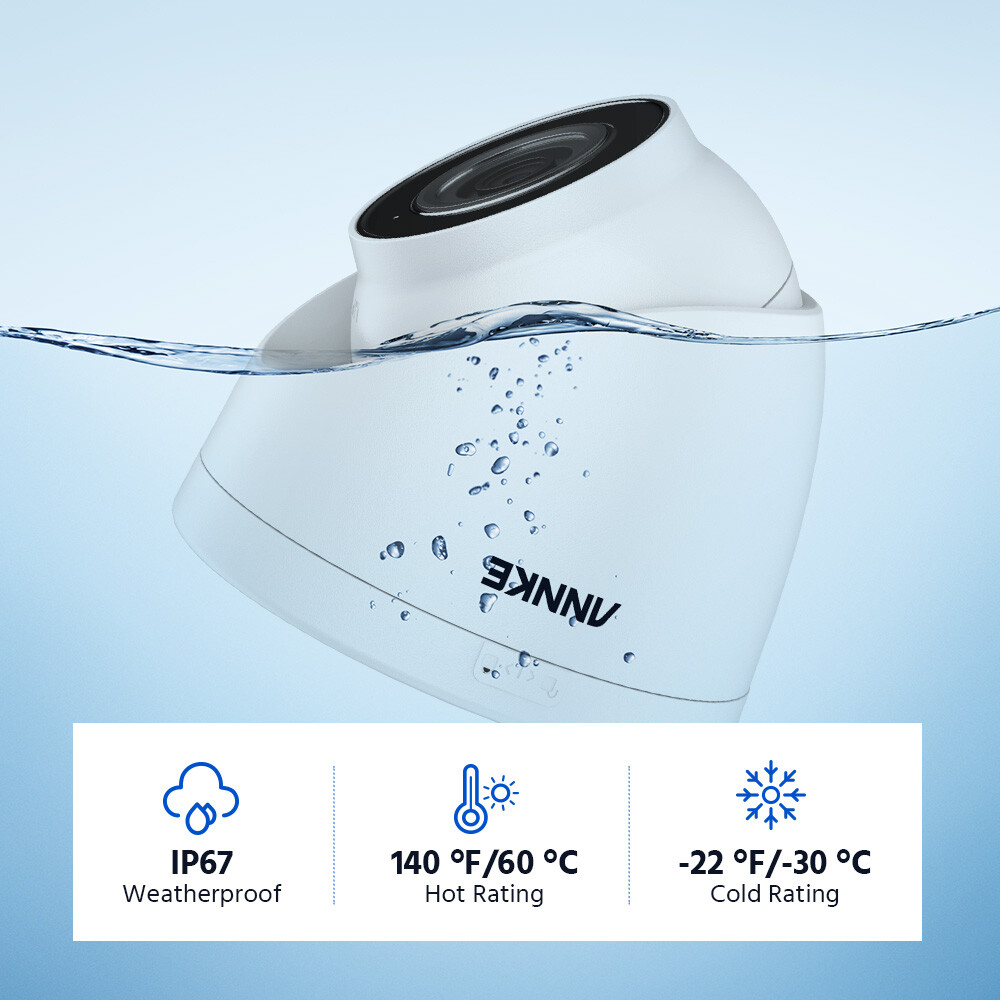 ANNKE 5MP Audio POE IP Security Camera Outdoor Night Vision AI Detection IP67