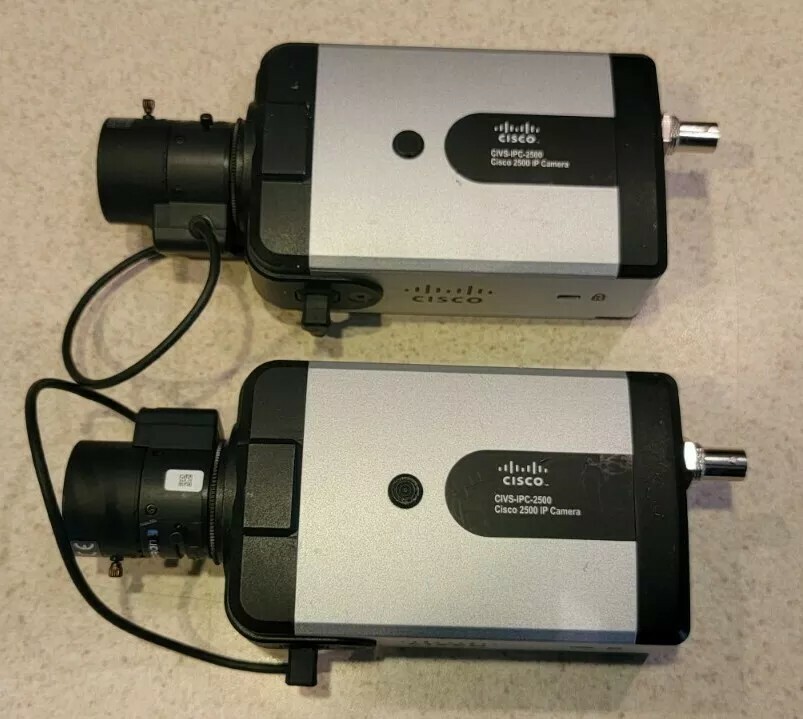 Lot of 2 – Cisco CIVS-IPC-2500 Video Surveillance 2500 Series IP Camera
