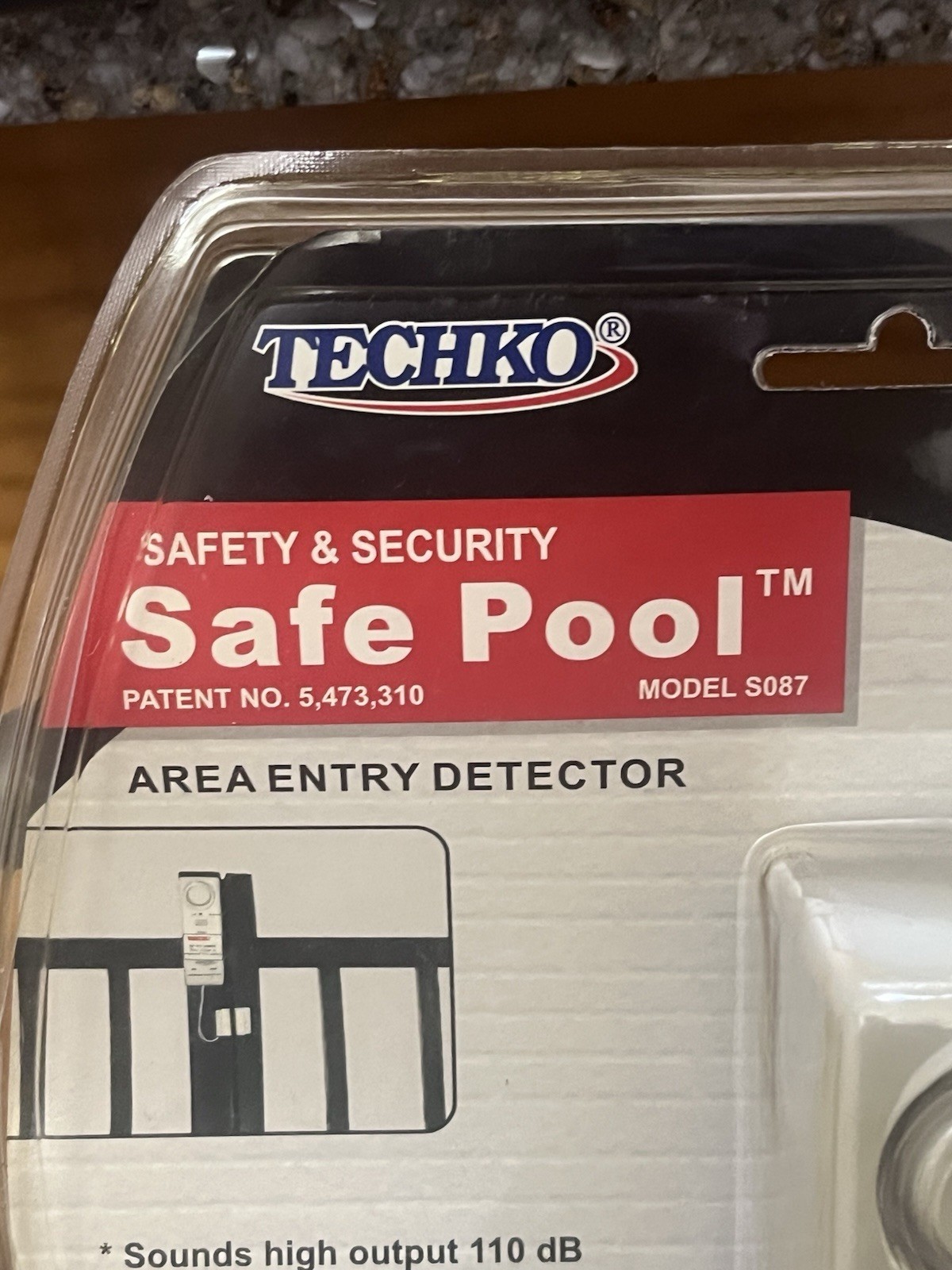 Vintage New Techko Home Security Pool/Door Alarm Safety Sentry Sealed