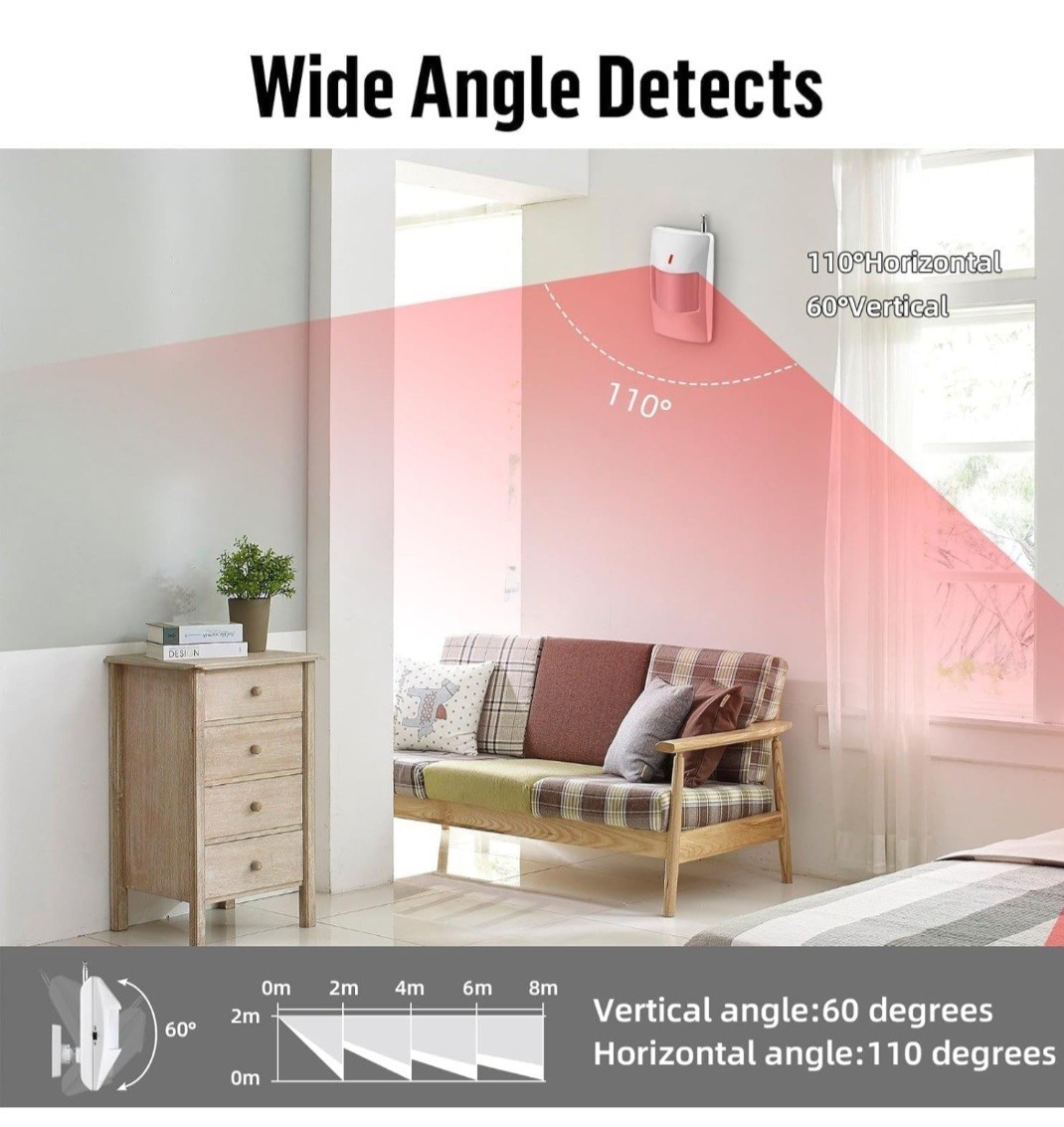WiFi Alarm System for Home Security, 120dB Wireless Alarm Security System…