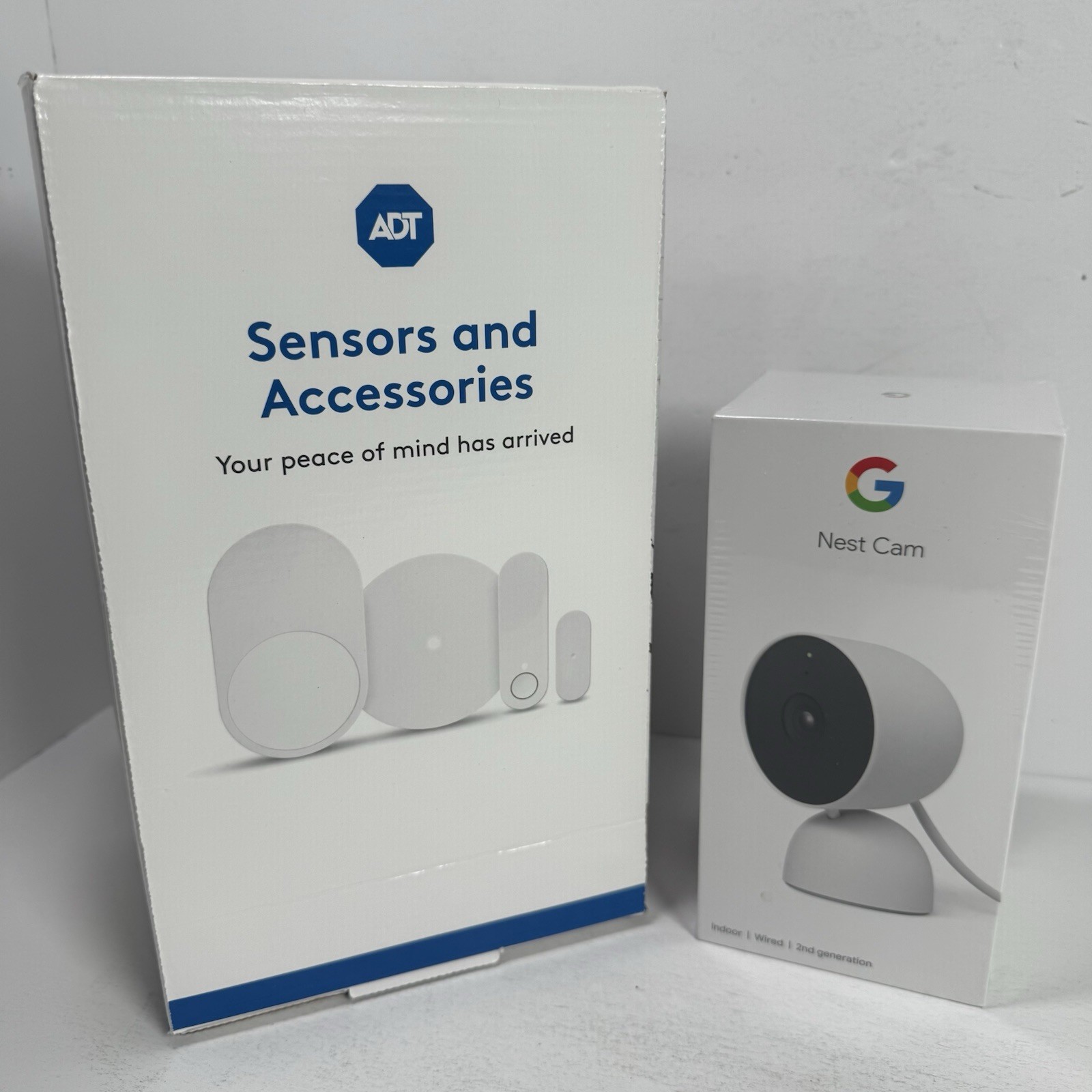 ADT Smart Security Hub w/ Google Nest Cam & Door Window Sensor Bundle