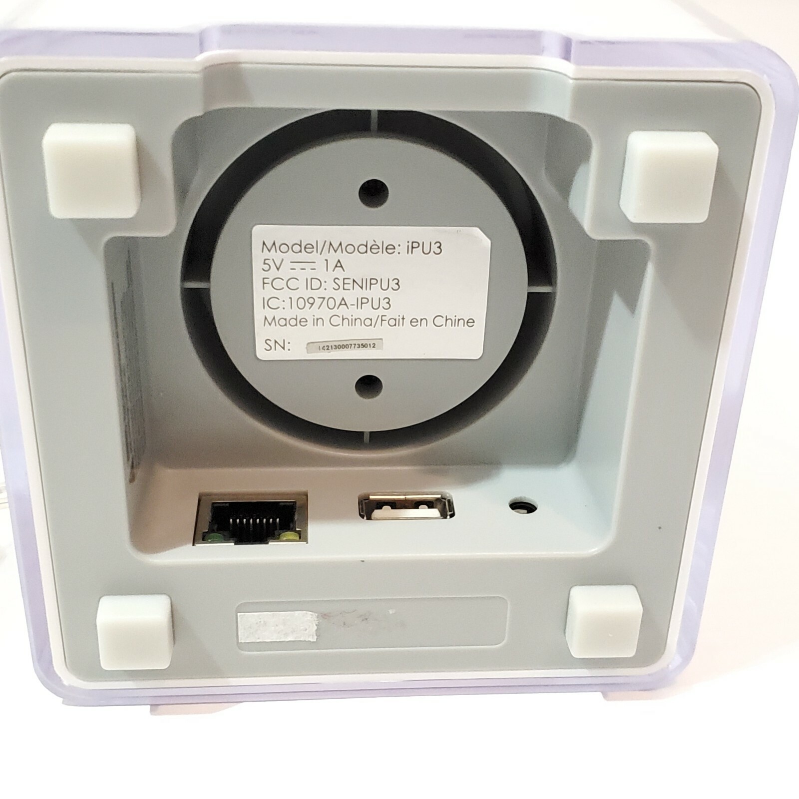 iSmartAlarm iSC3/Ipu3 Smart Home Security System (UNIT ONLY) – FOR PARTS ONLY