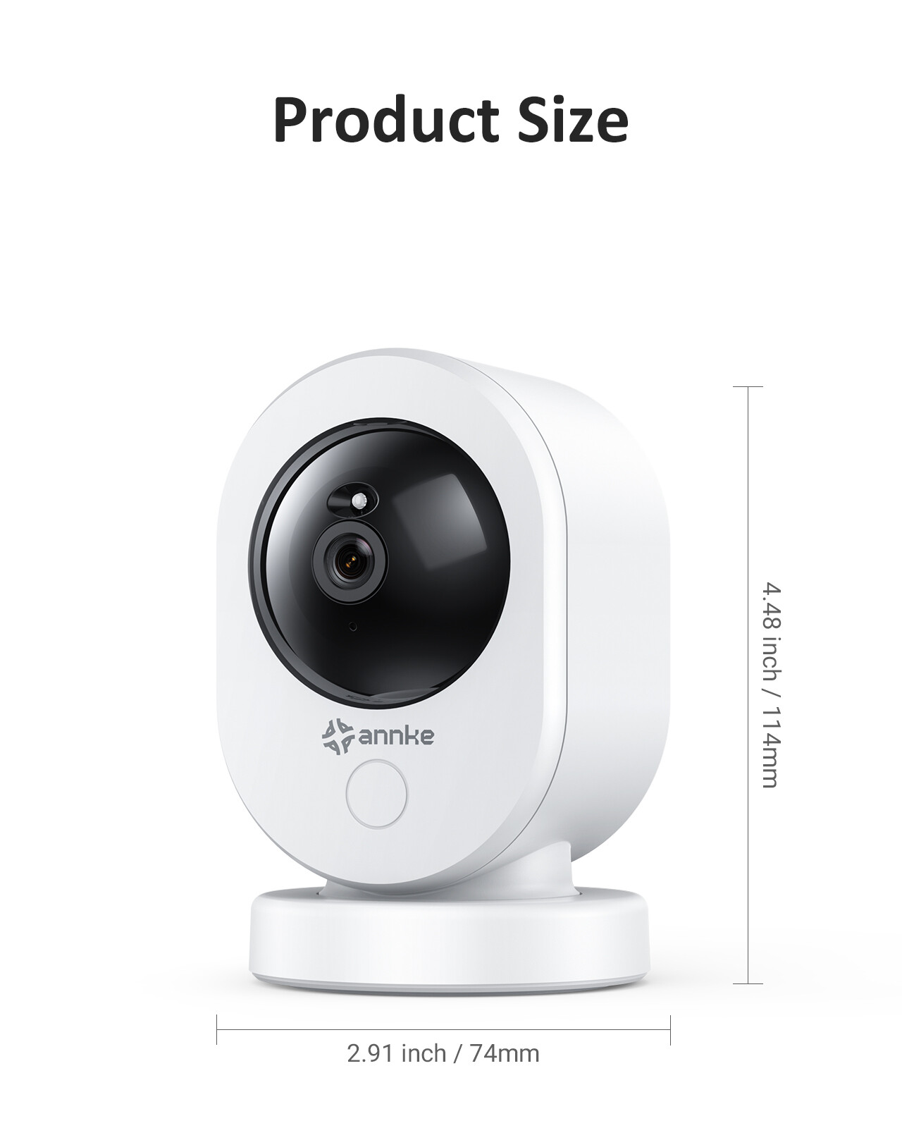 ANNKE 6MP WiFi IP Security Camera Pan/Tilt Two Way Audio Home Baby Pet Monitor