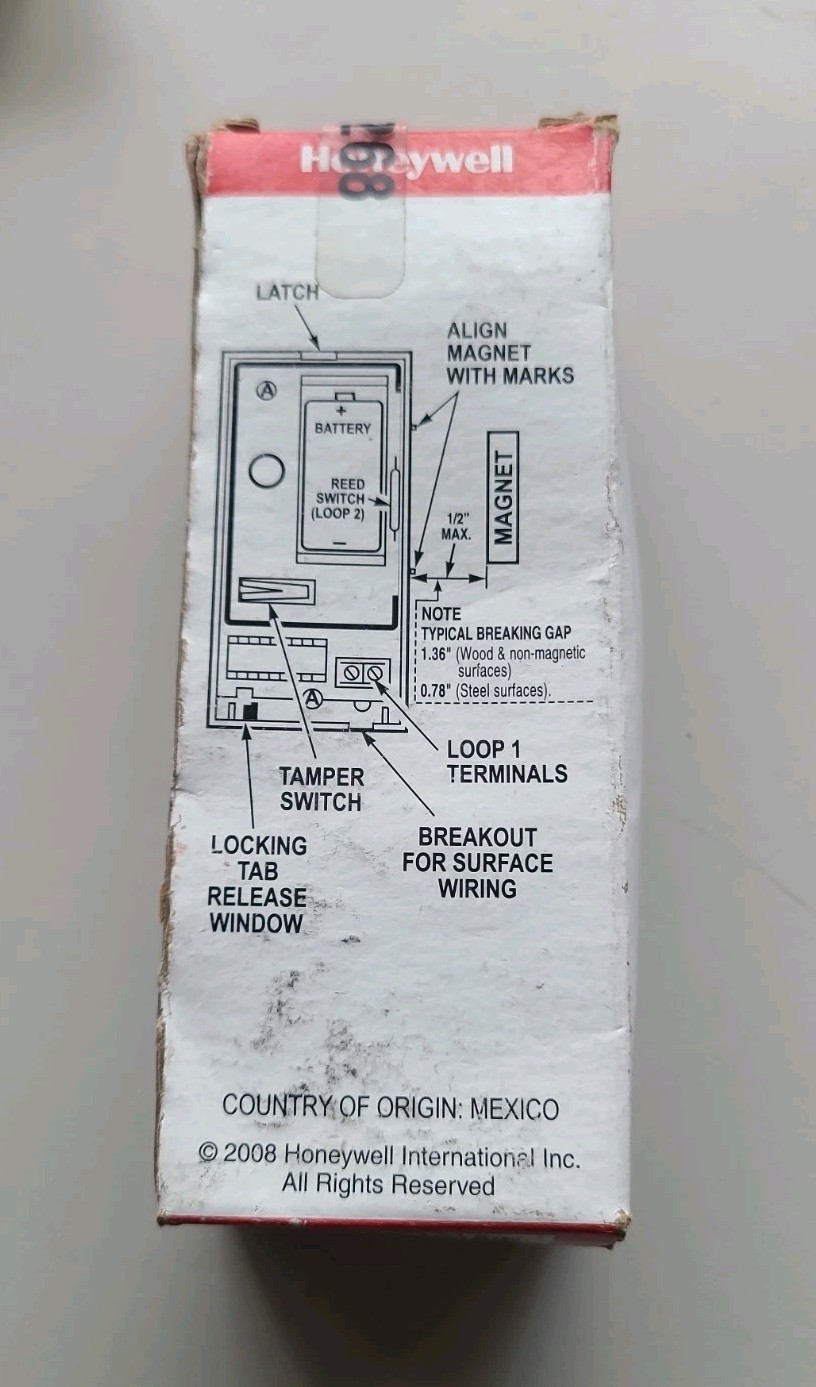 Brand New Honeywell Ademco 5819S Wireless Shock Sensor Magnetic Door Window